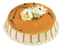 Butterscotch Fresh Cream Cake