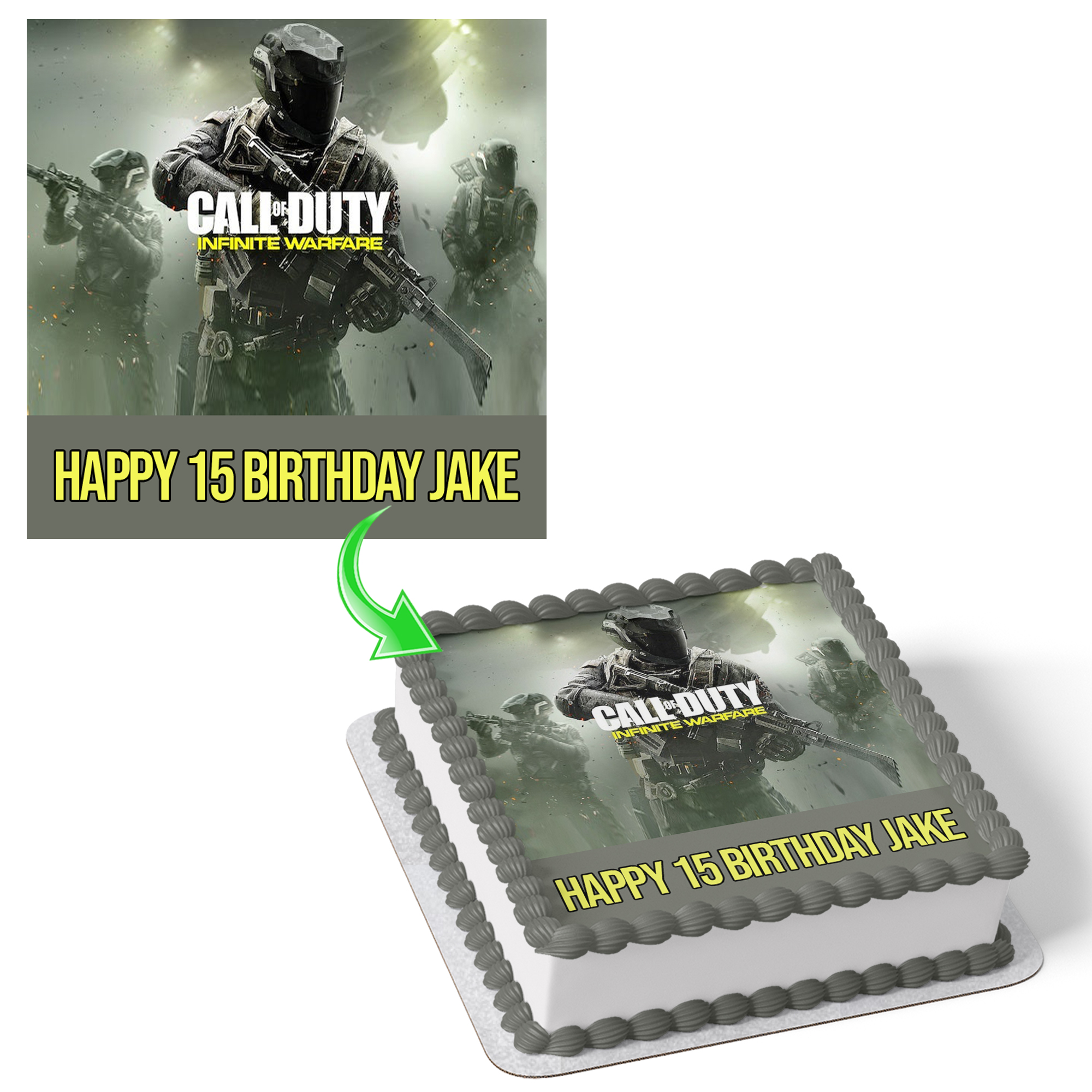 Call of duty photo cake