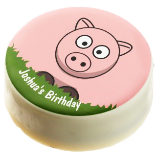 Chocolate Pig Farm Birthday Cake