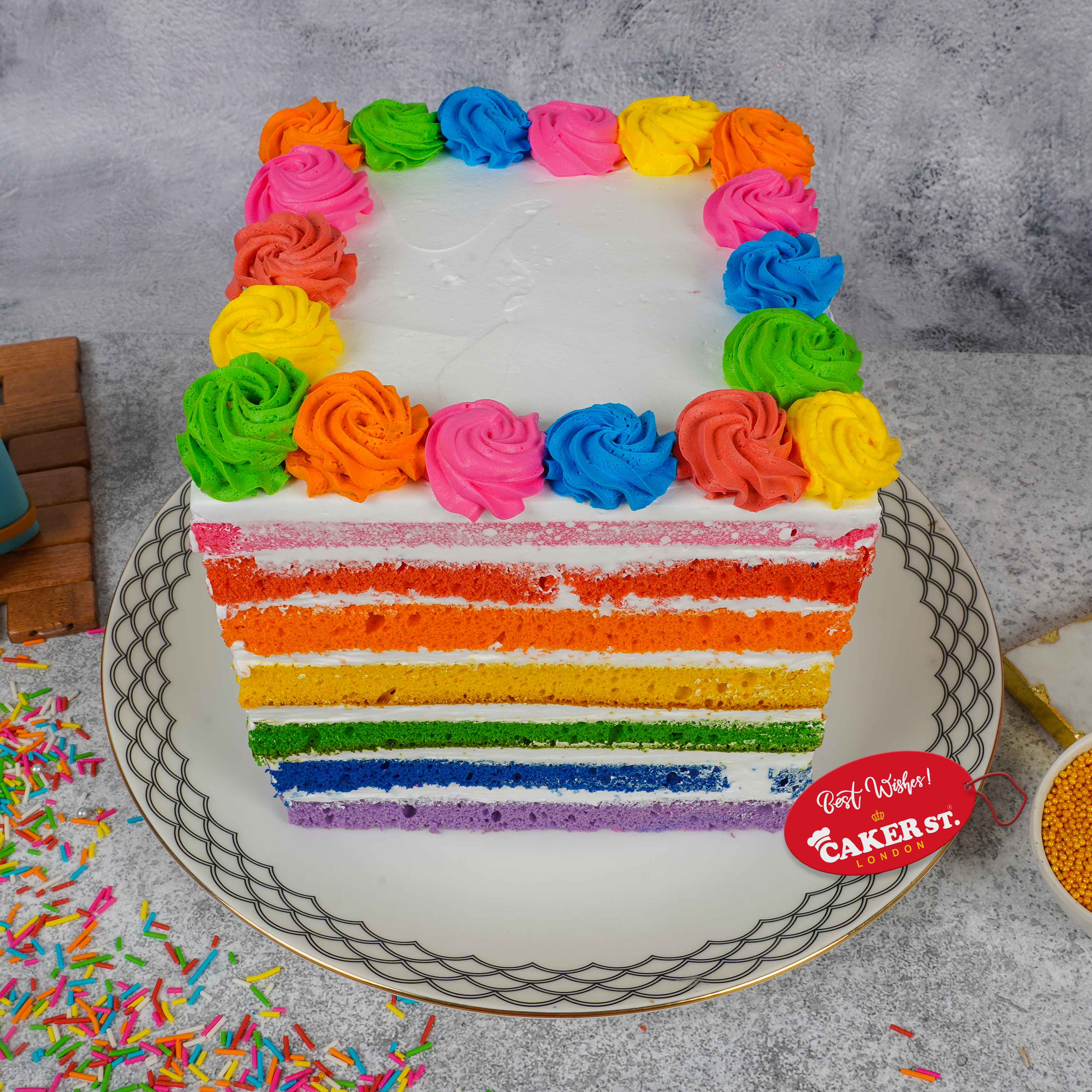 Color Burst Cake