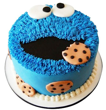 Cookie Monster Cake