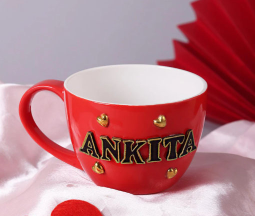 Custom Name Red Mug