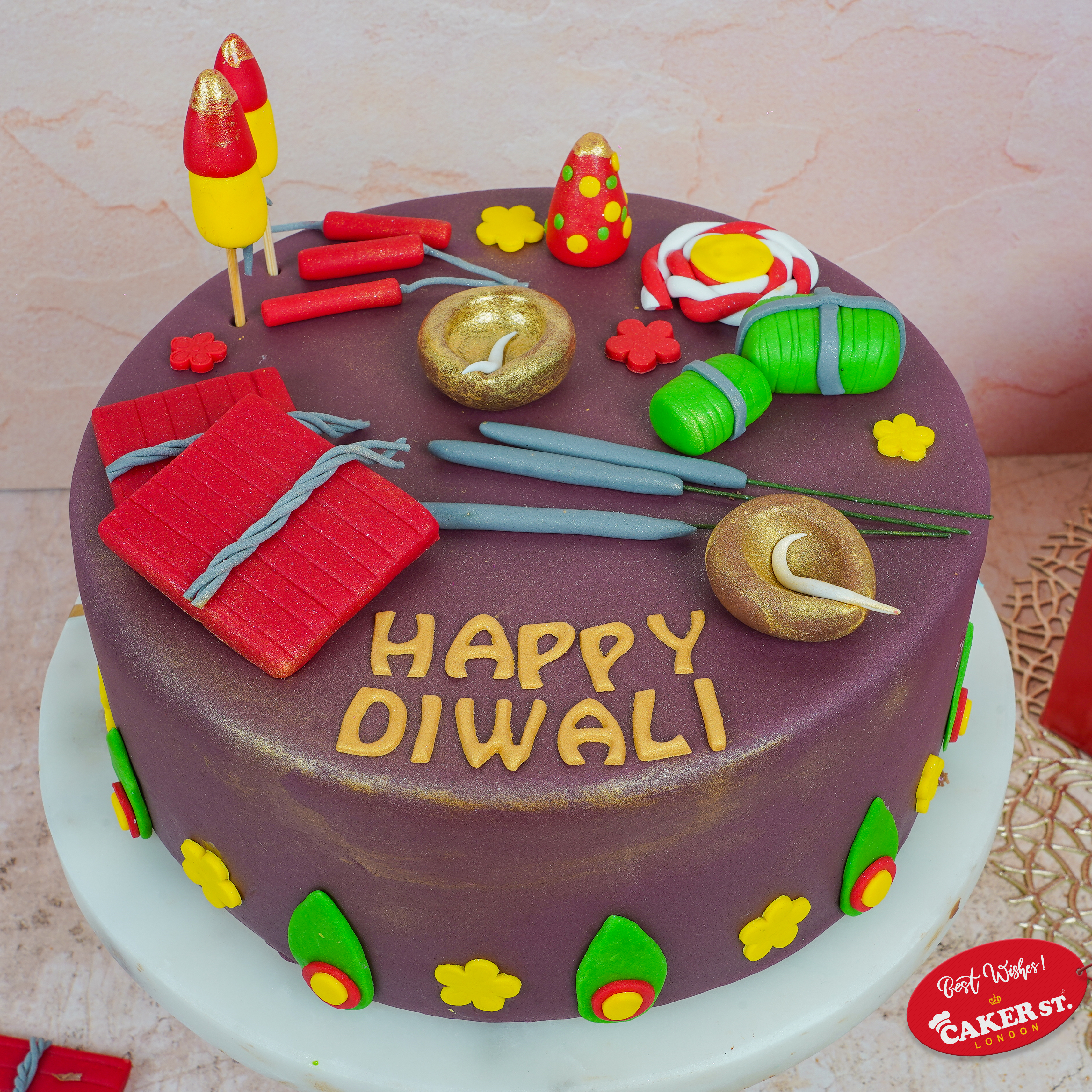 Diwali Sparkle Cake