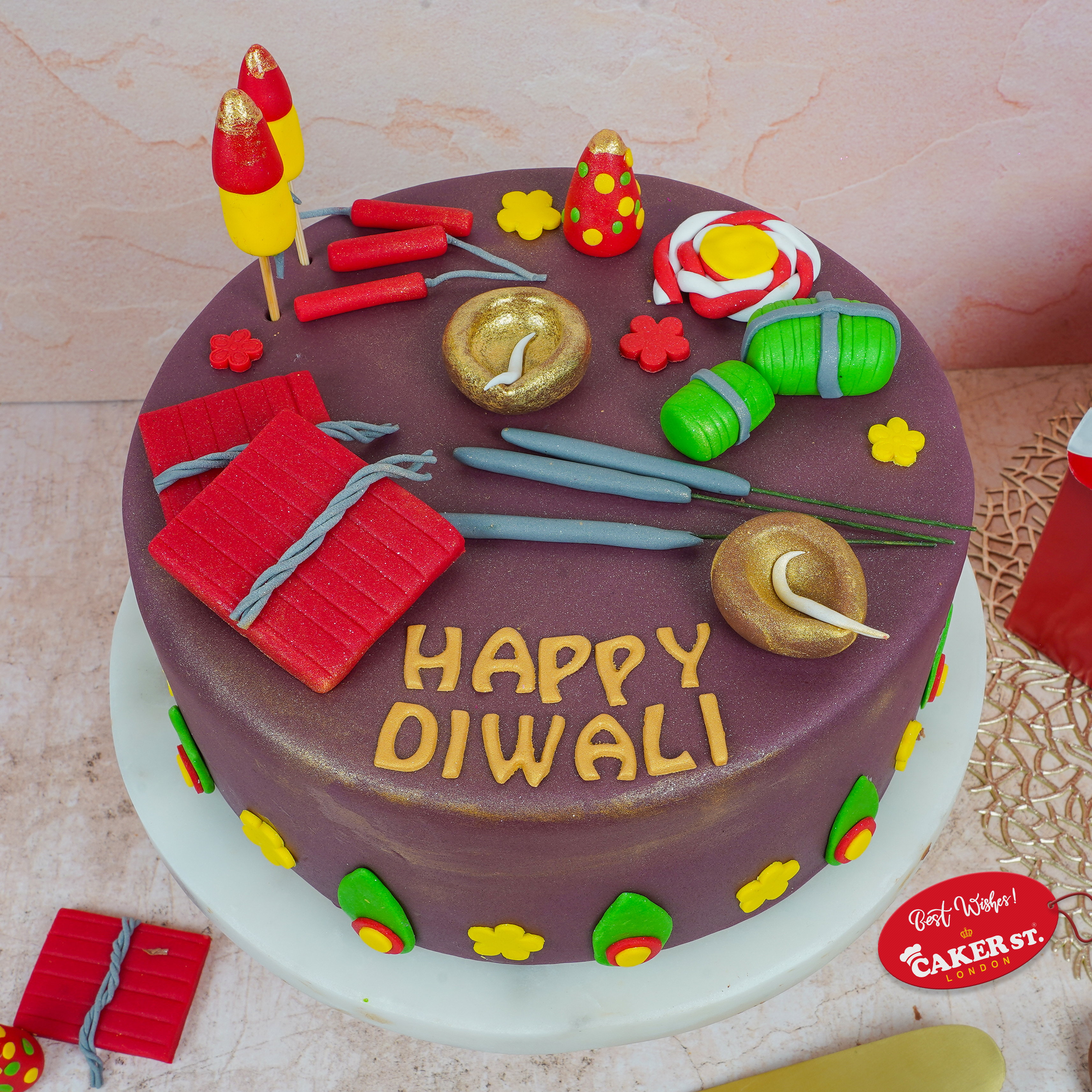 Diwali Sparkle Cake