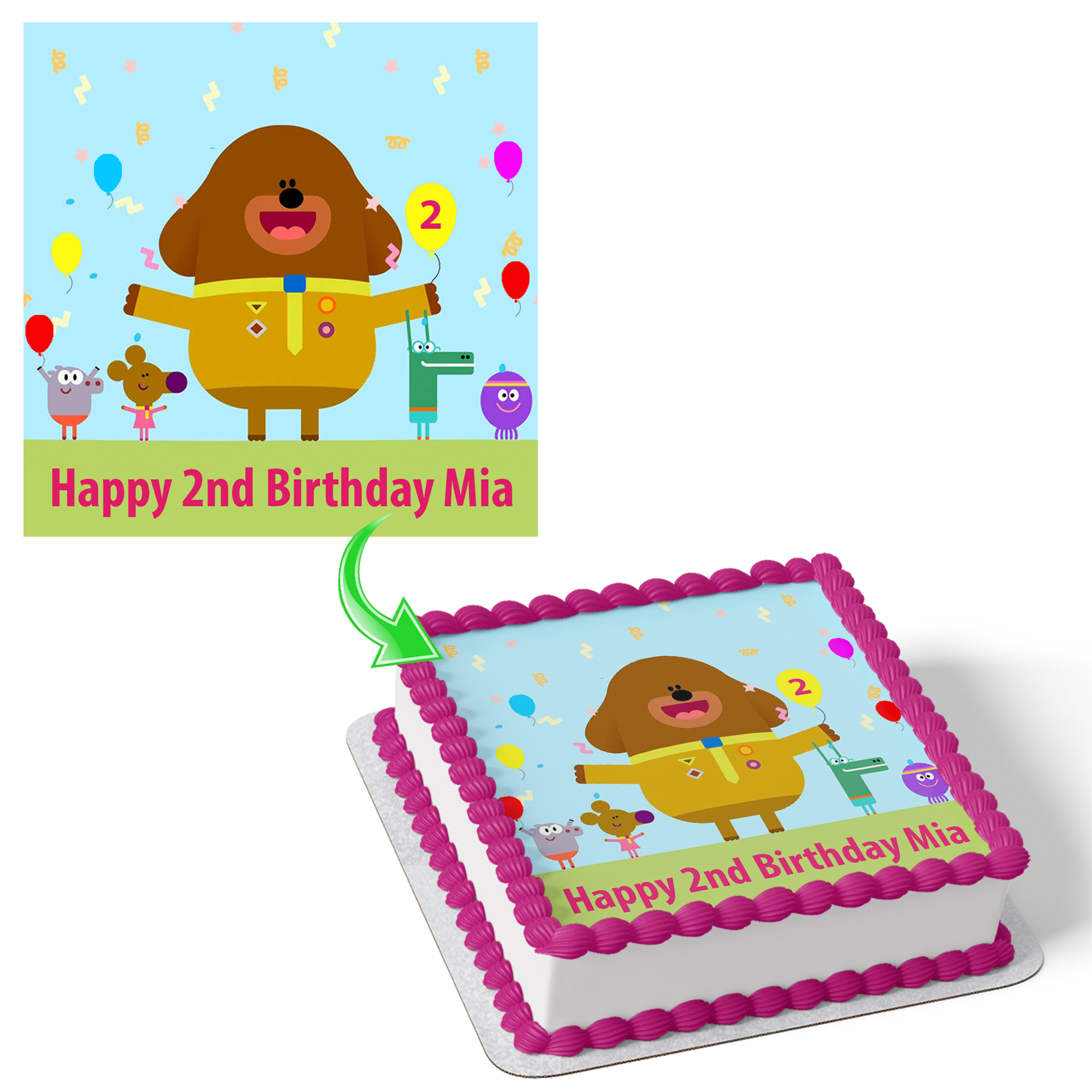 Duggee Photo Cake  