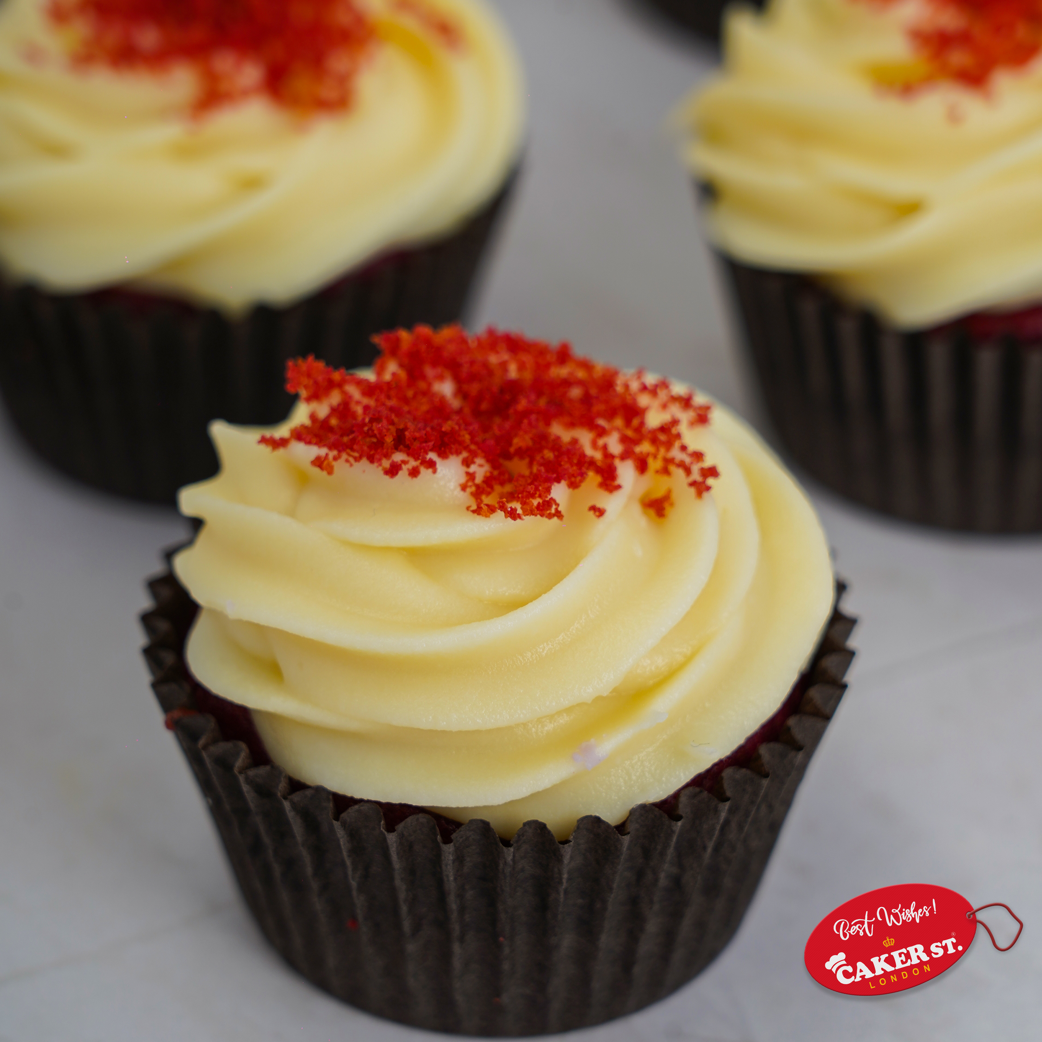 Elegant  Red Velvet Cupcakes