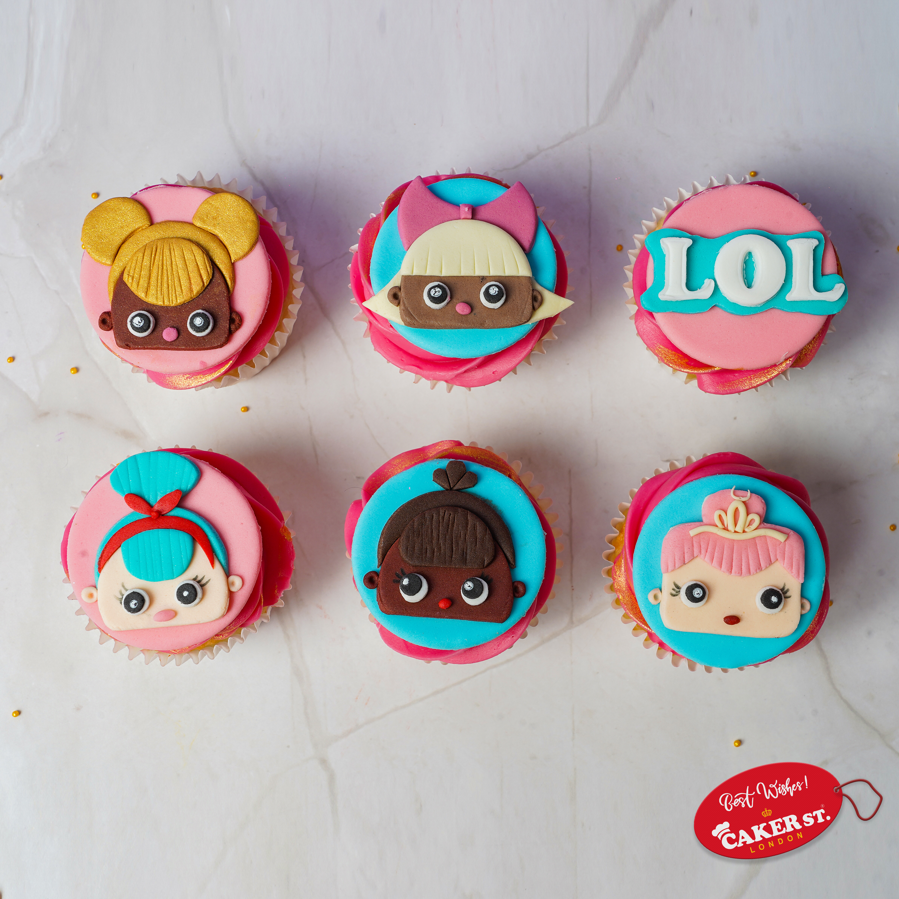 Fabulous LOL  Doll Bites Cupcakes