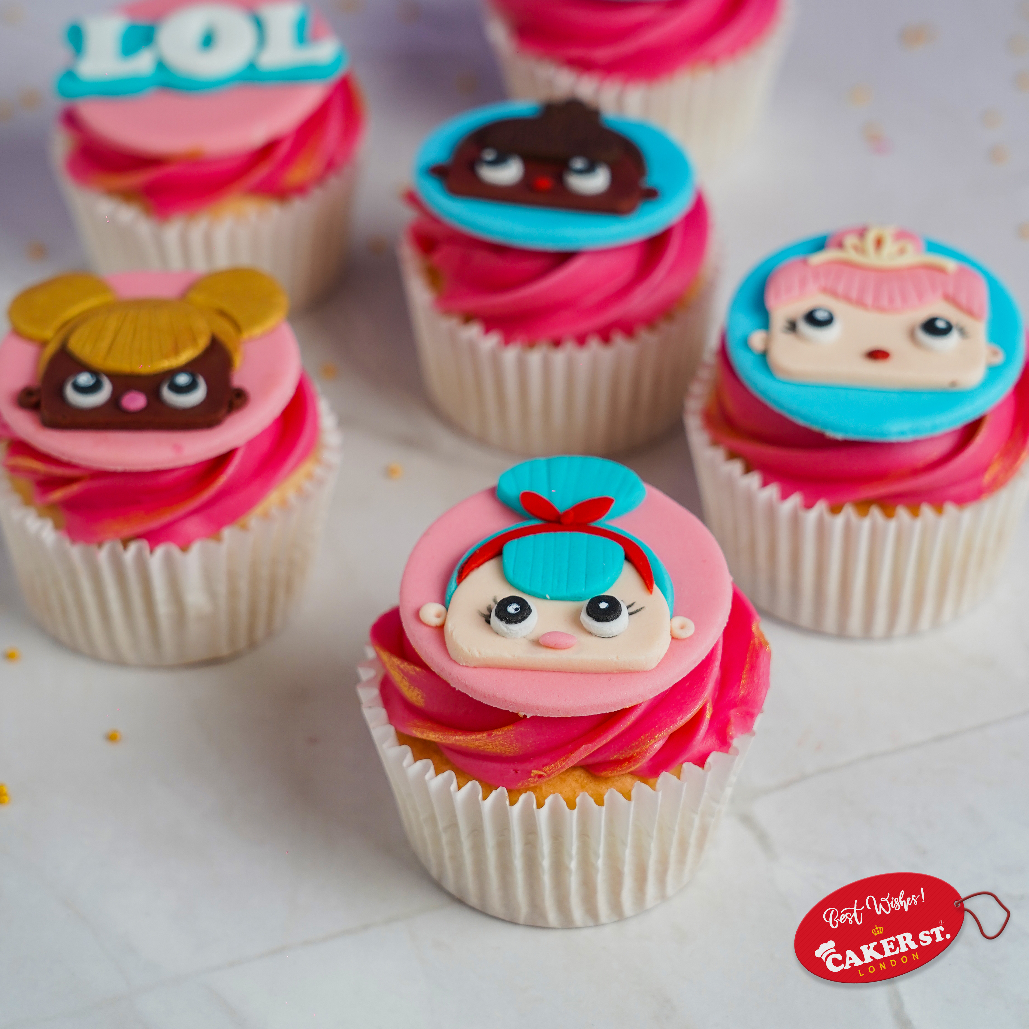 Fabulous LOL  Doll Bites Cupcakes