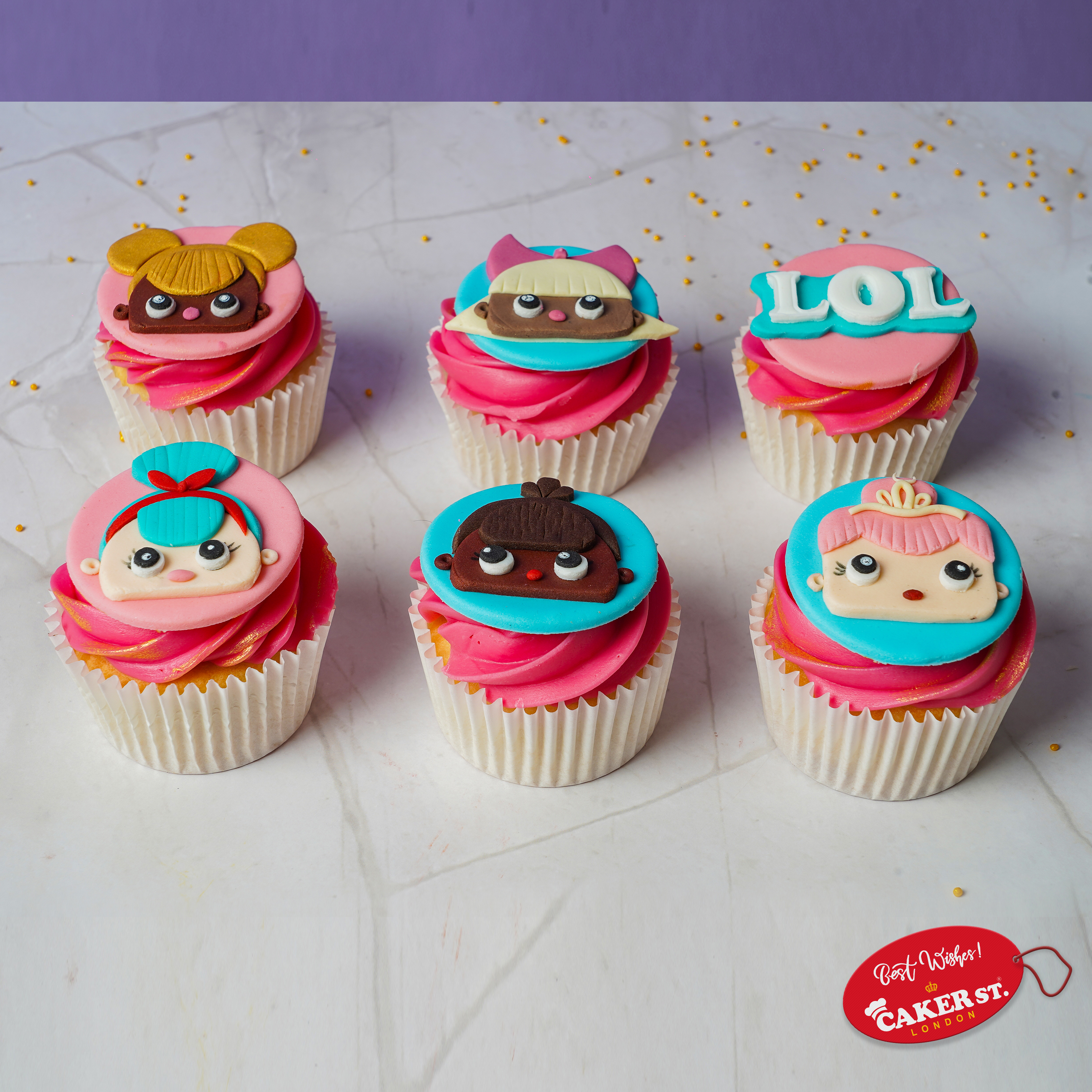 Fabulous LOL  Doll Bites Cupcakes