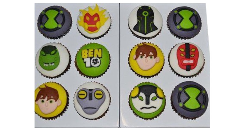 Ben 10 Theme Cupcakes