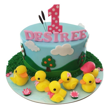 Five Little Ducks Cake