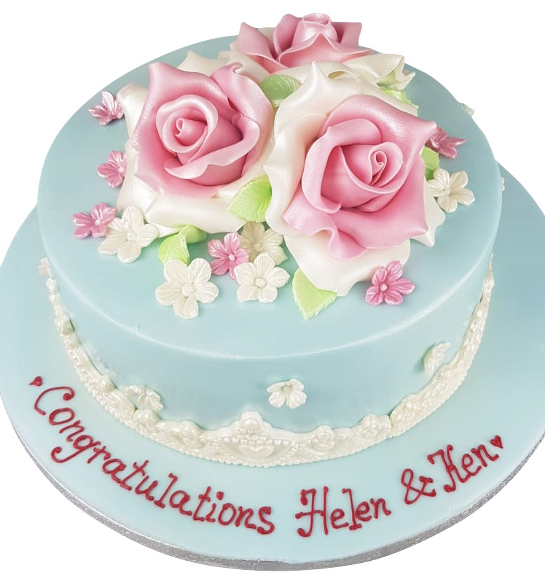 Flower Theme Cake