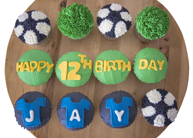 Football Theme Cupcakes