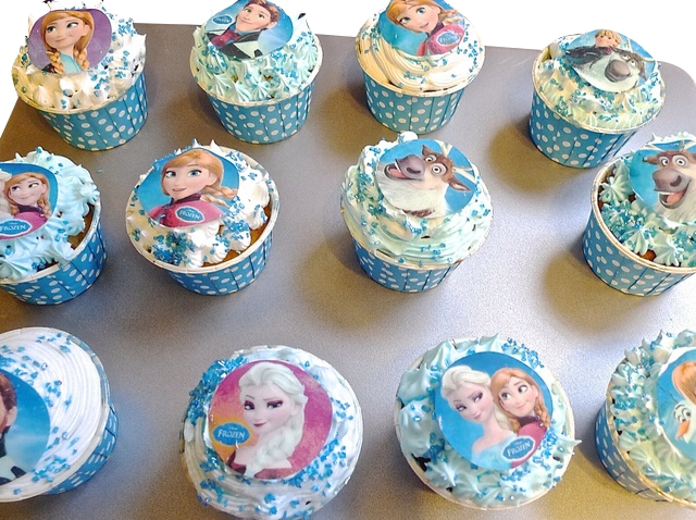 Frozen Theme Cupcakes