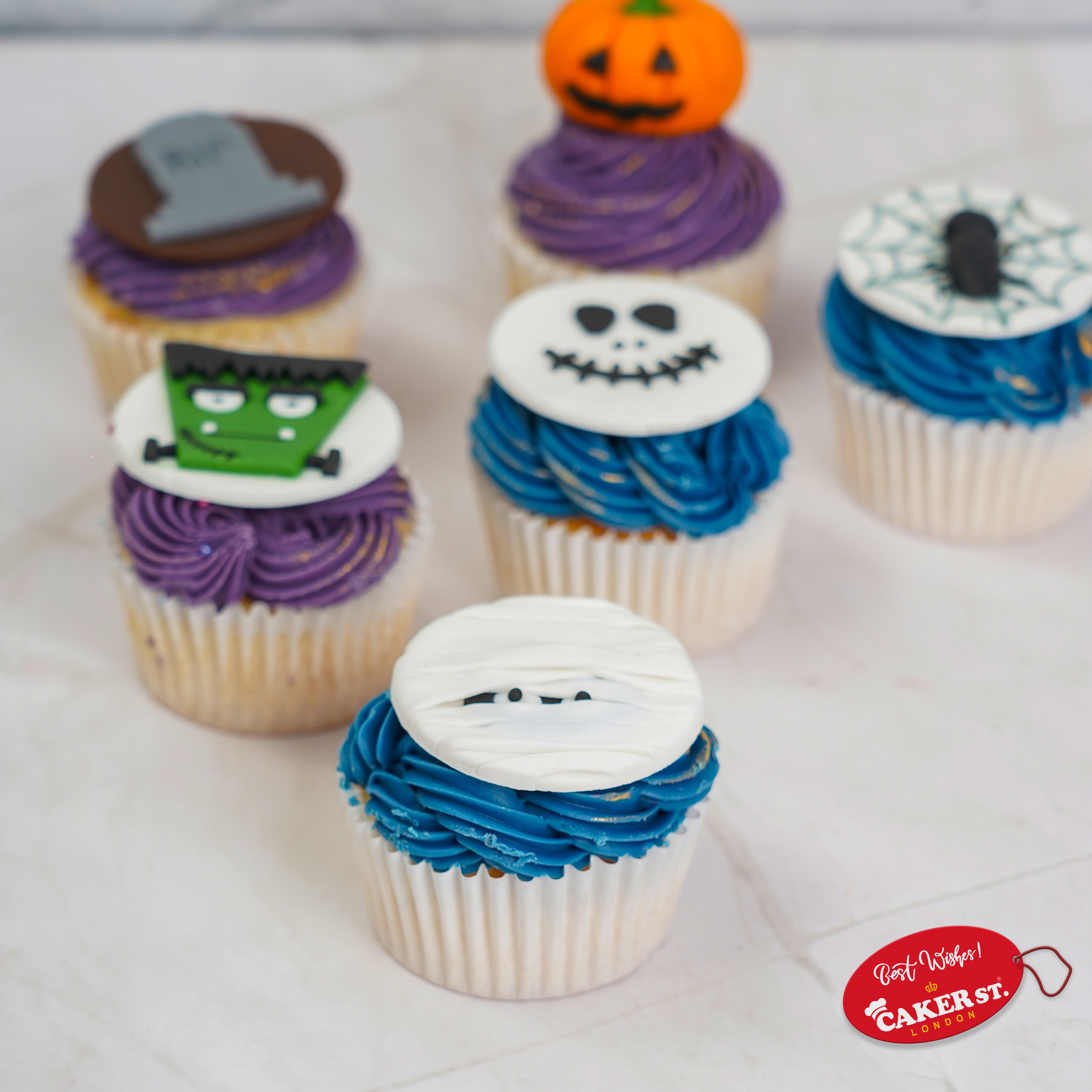 Ghostly Gaze Halloween Cupcakes