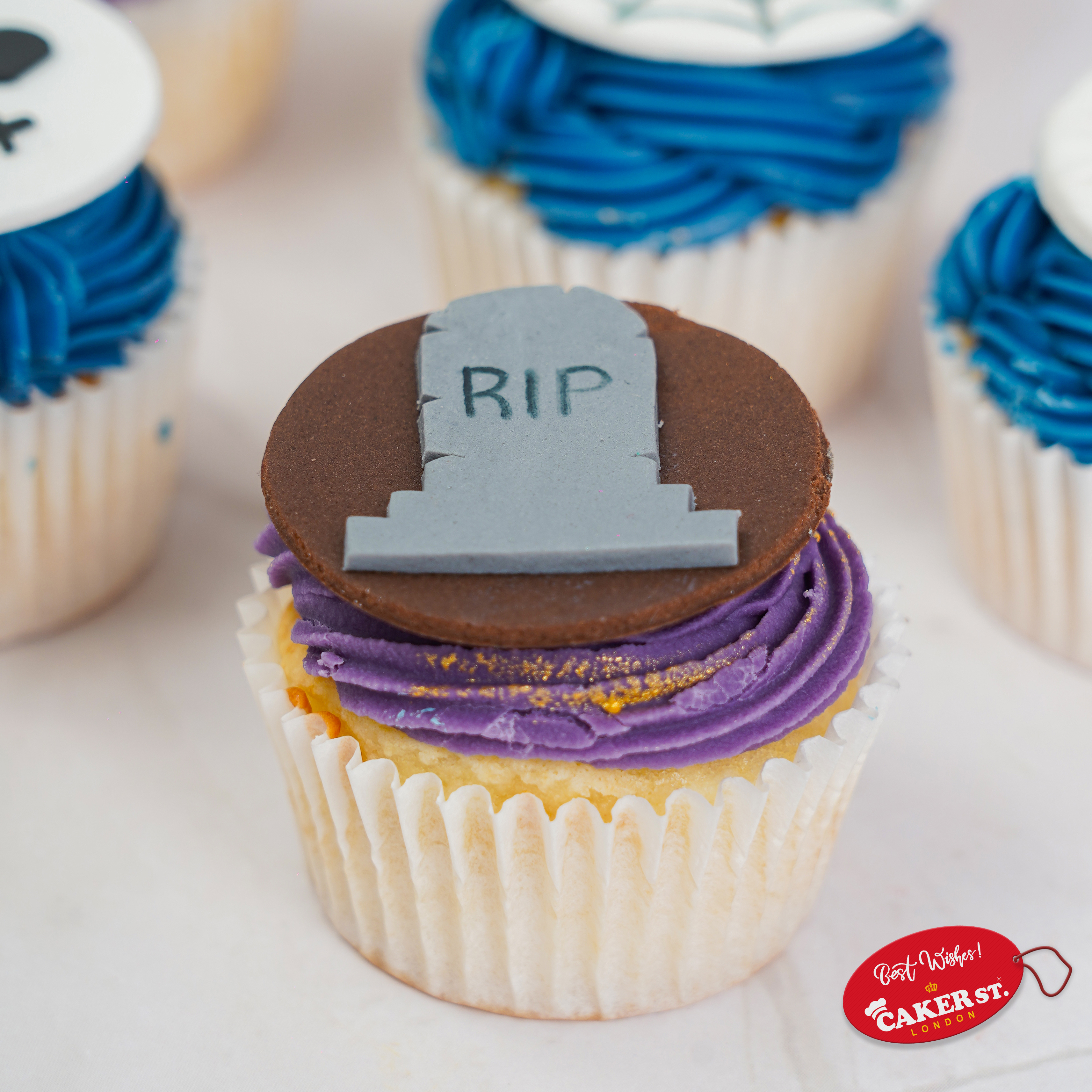 Ghostly Gaze Halloween Cupcakes