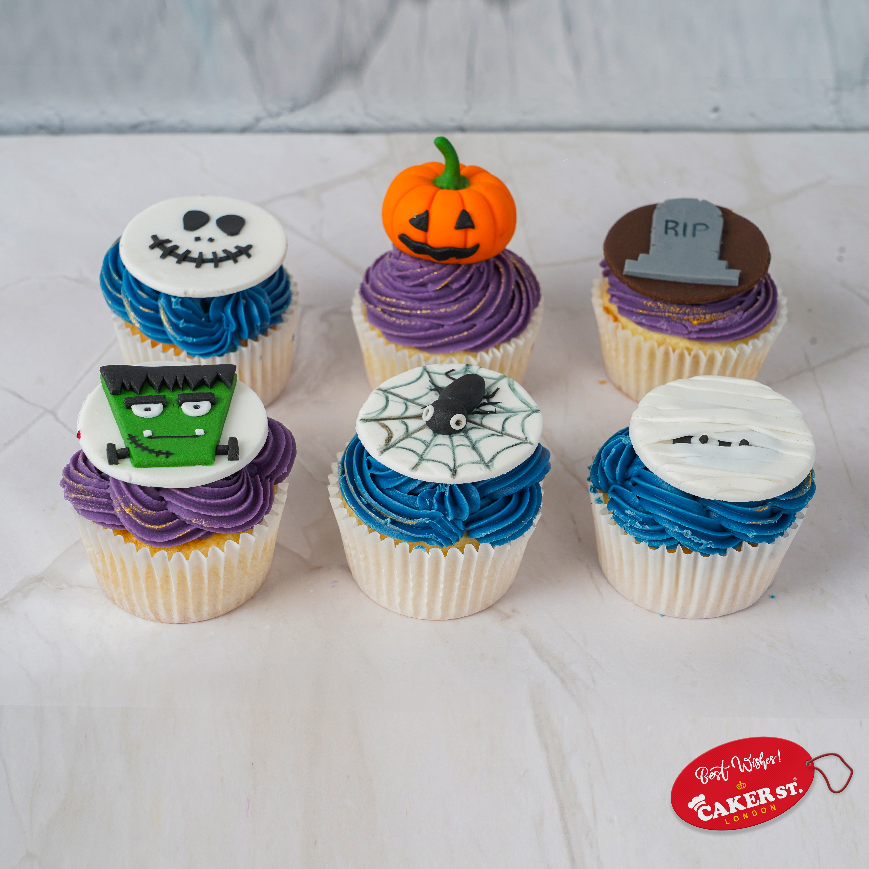 Ghostly Gaze Halloween Cupcakes