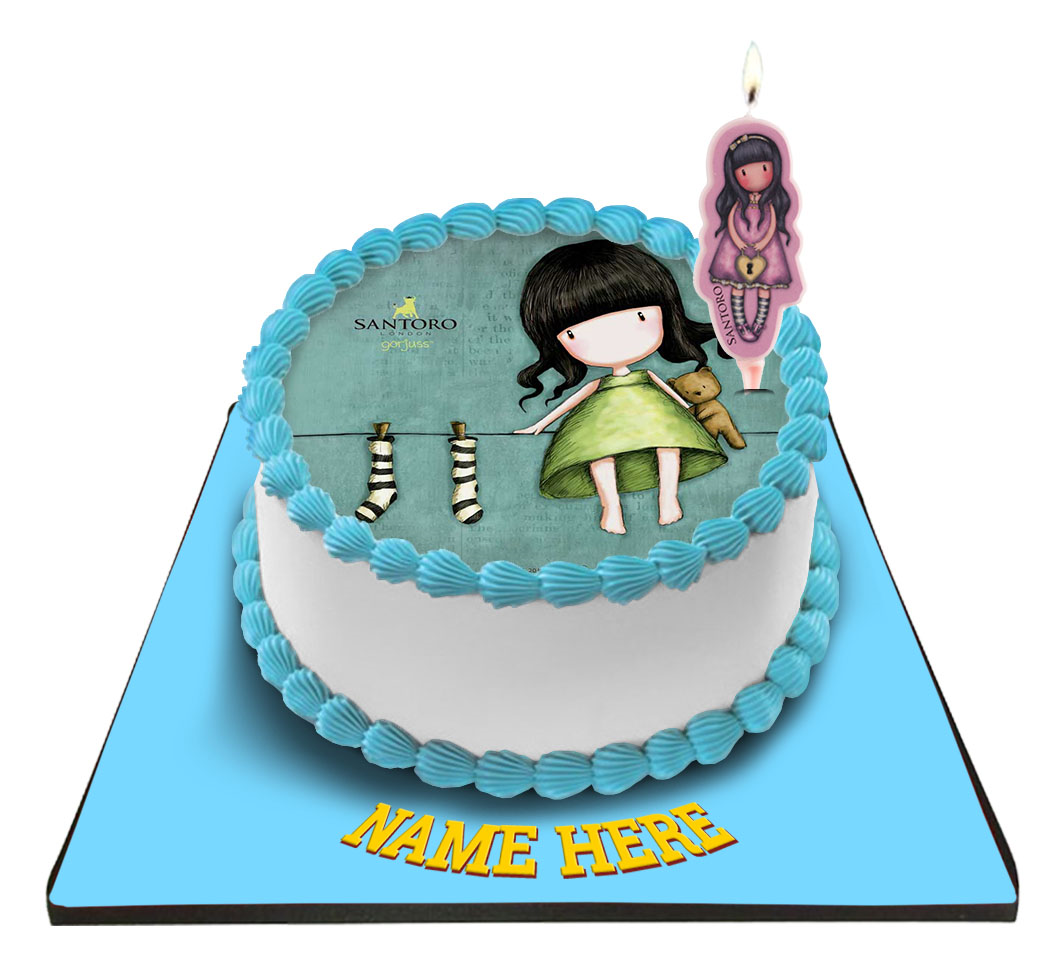 Gorjuss Cake with Gorjuss Candle