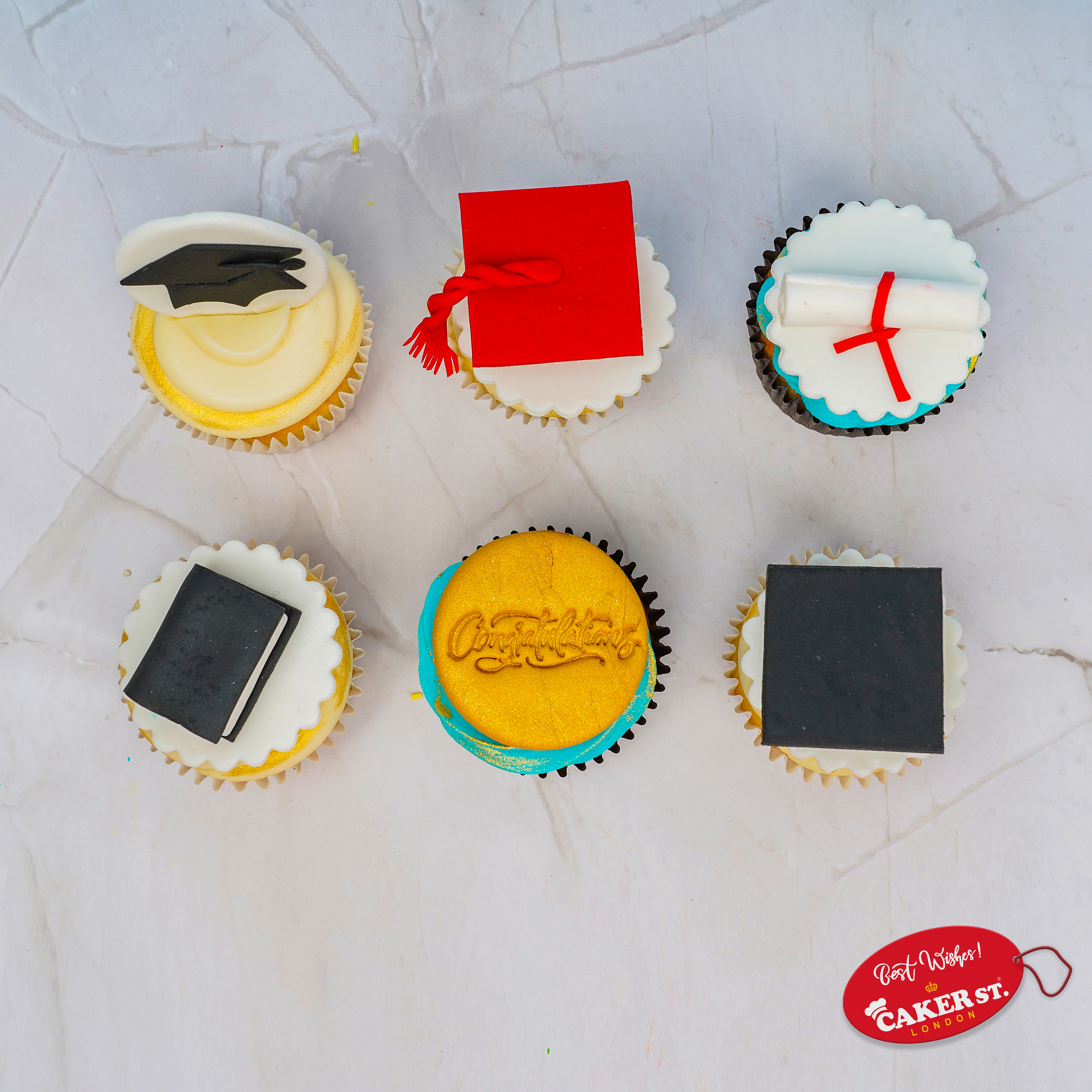 Graduation Cap & Tassel Treats Cupcakes