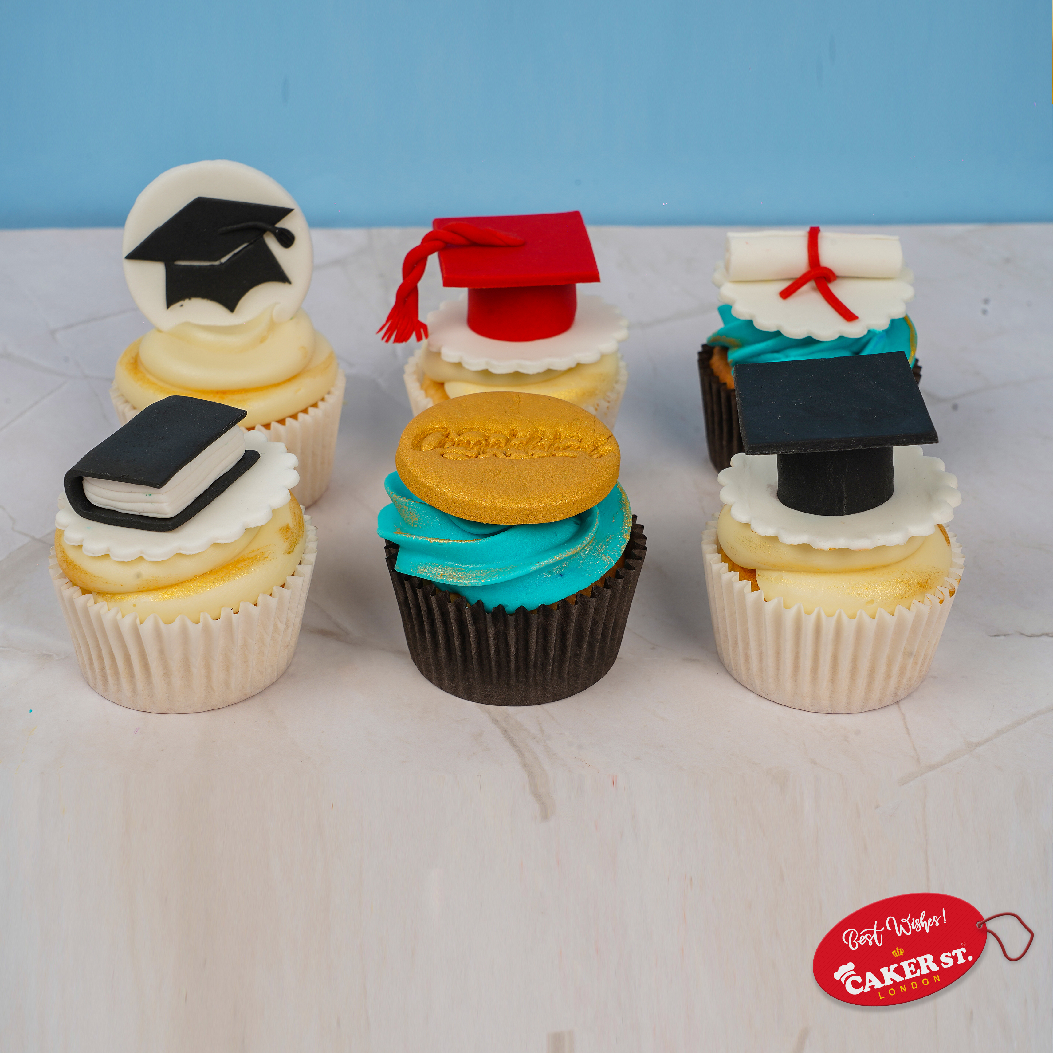 Graduation Cap & Tassel Treats Cupcakes