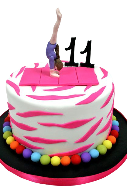 Gymnast cake