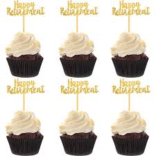 Happy Retirement Cupcakes - Pack of 6