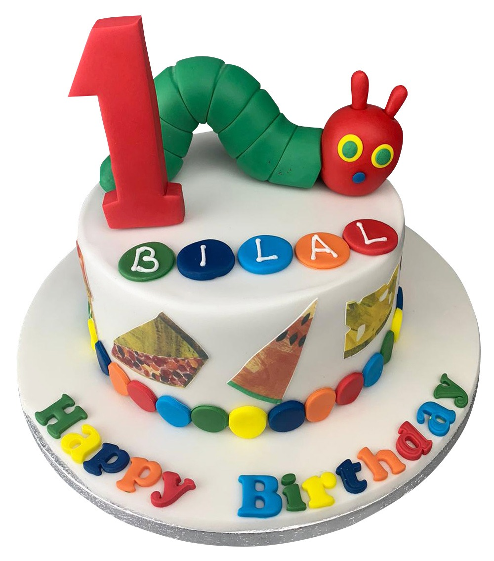 Hungry caterpillar cake