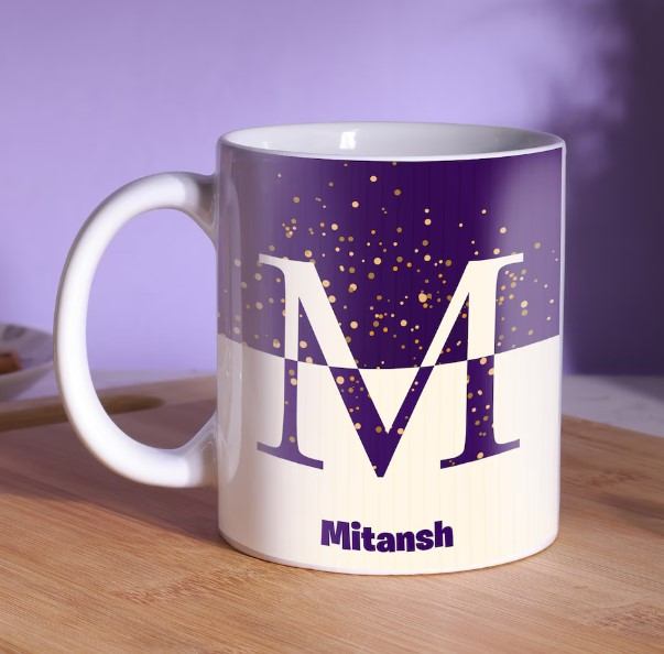 Initial Coffee Name Mug