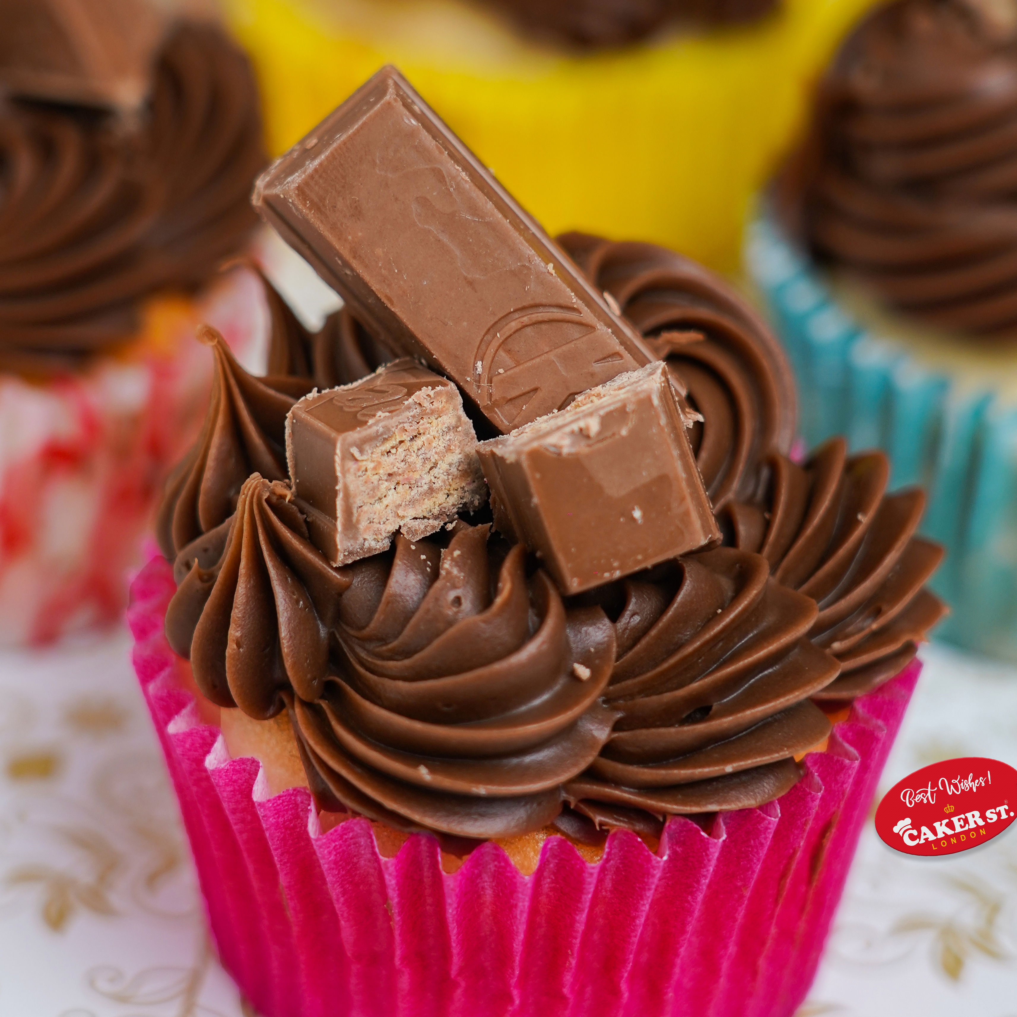 Kit Kat Crunch Cupcakes