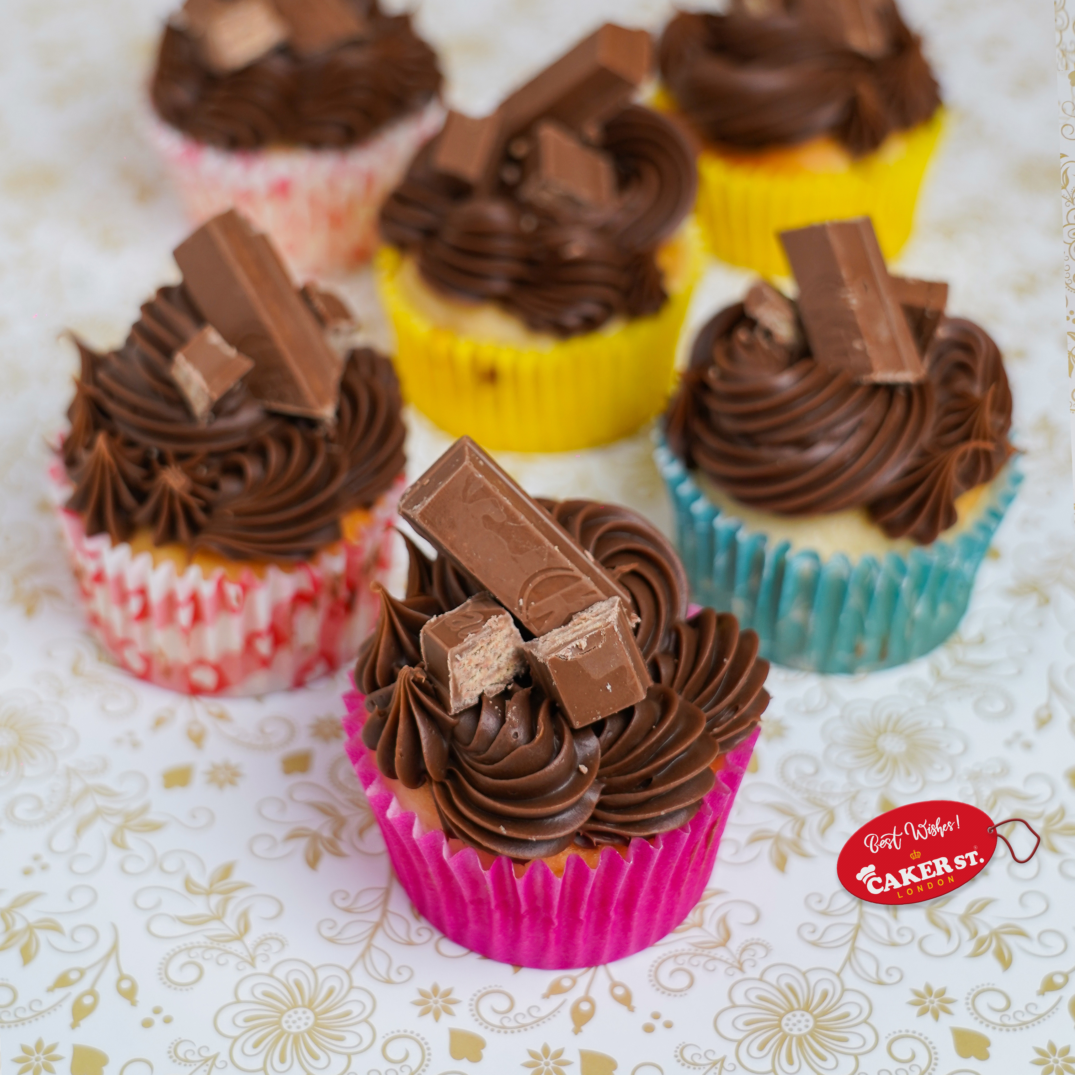 Kit Kat Crunch Cupcakes