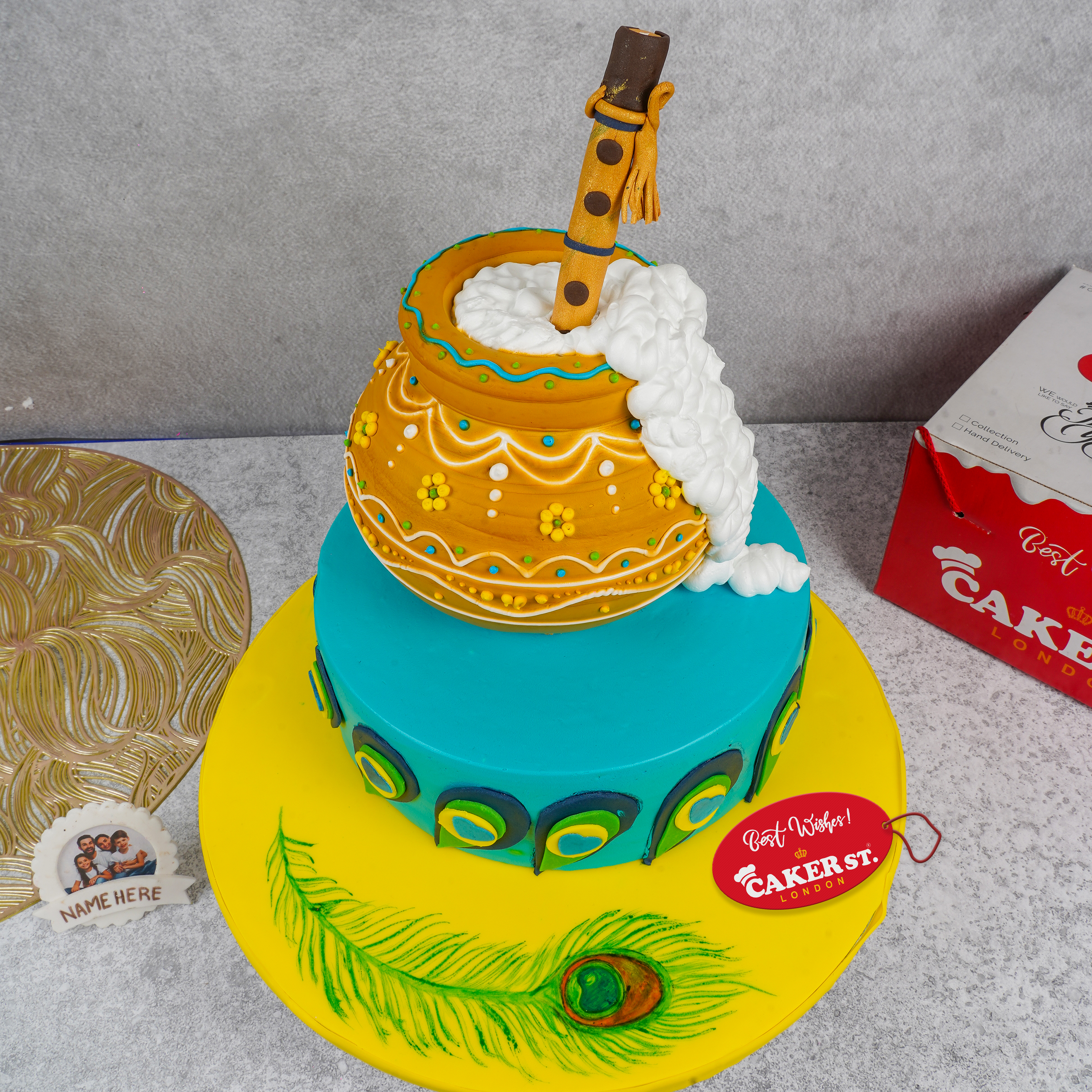 Krishna's Butter Flute Cake