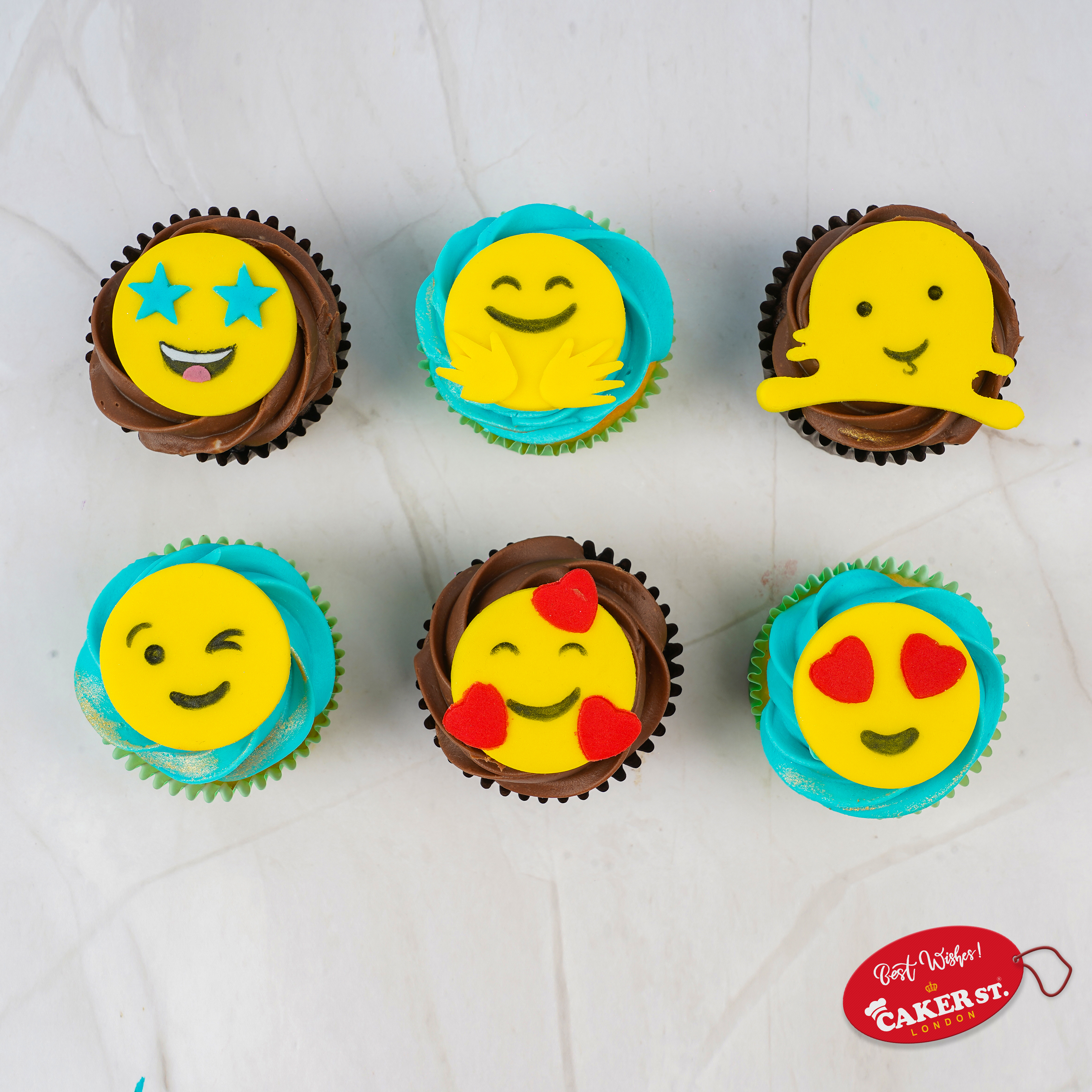 Laugh Out Loud Emojis Cupcake