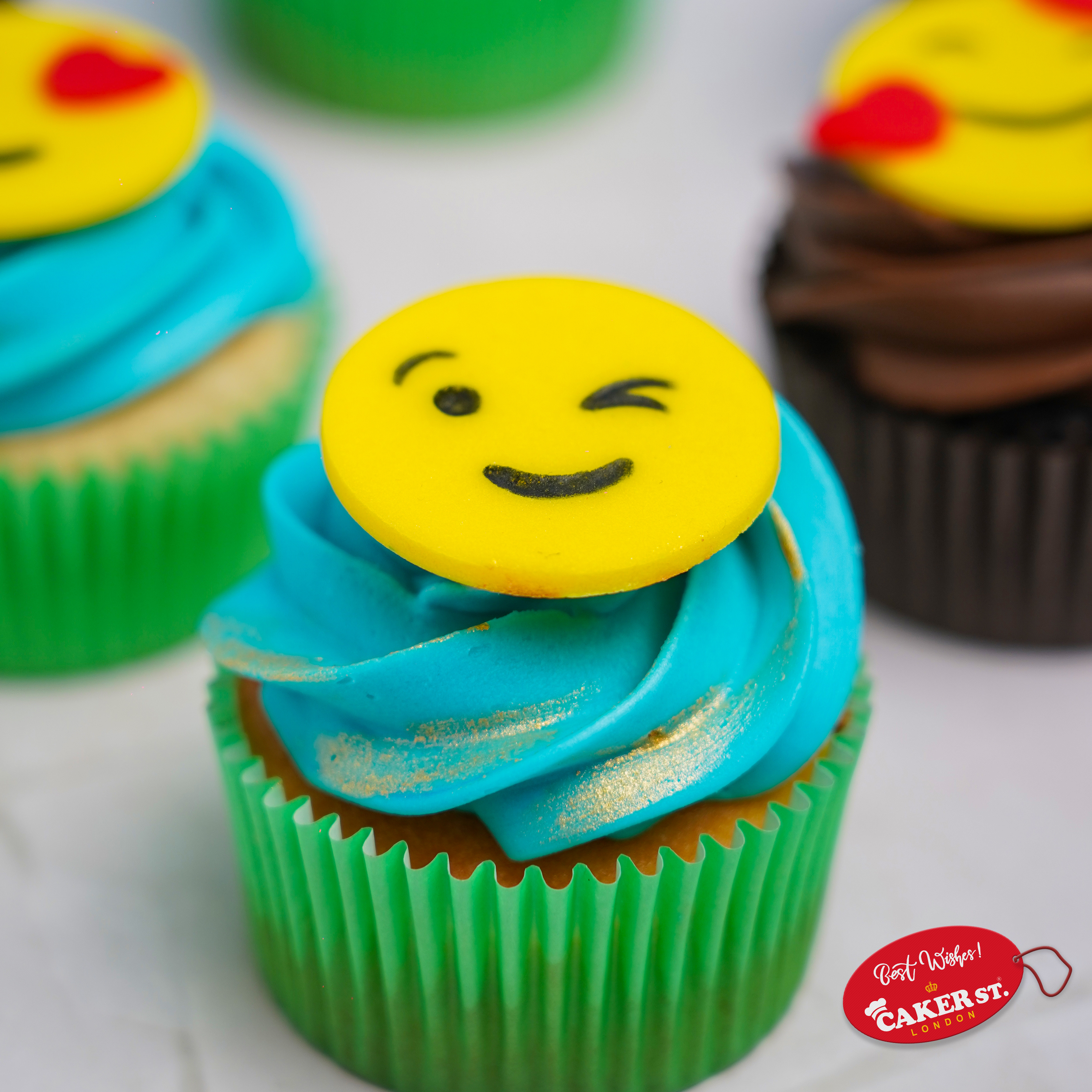 Laugh Out Loud Emojis Cupcake