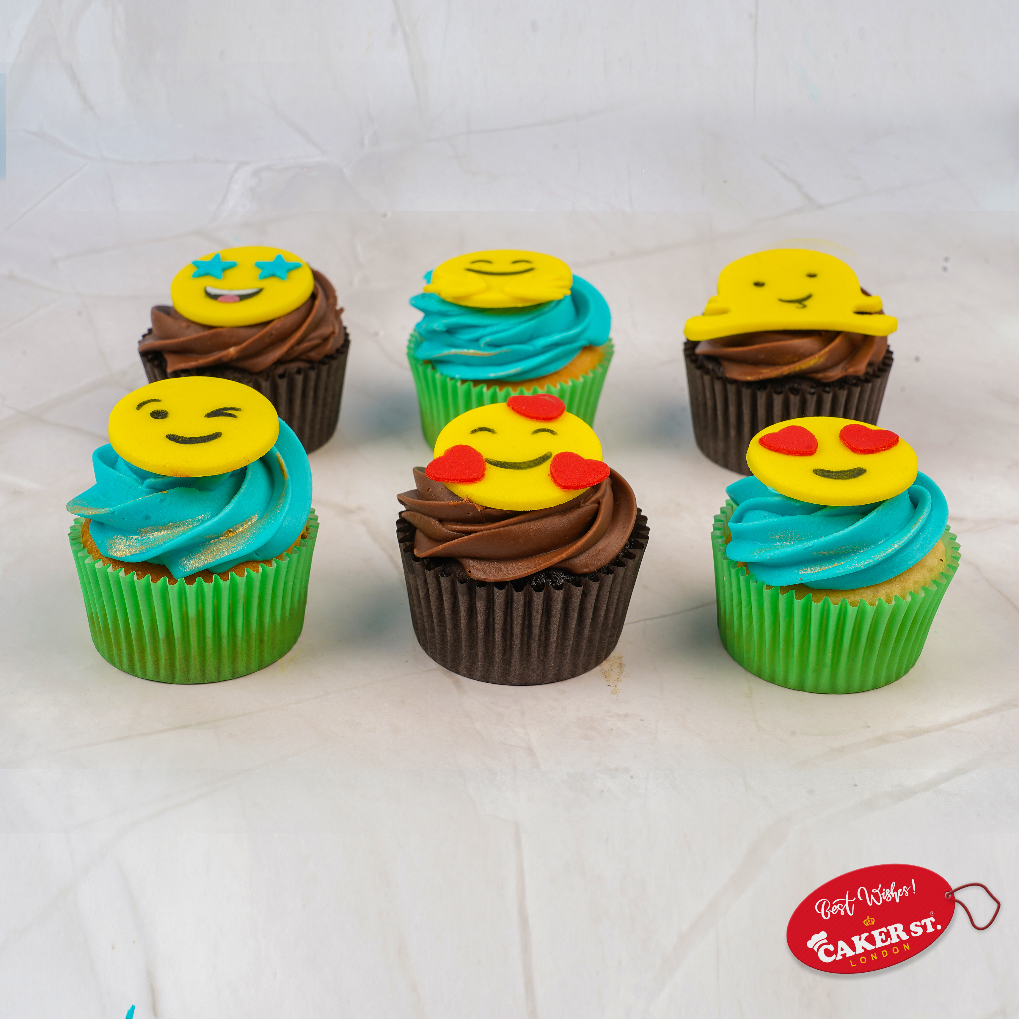 Laugh Out Loud Emojis Cupcake