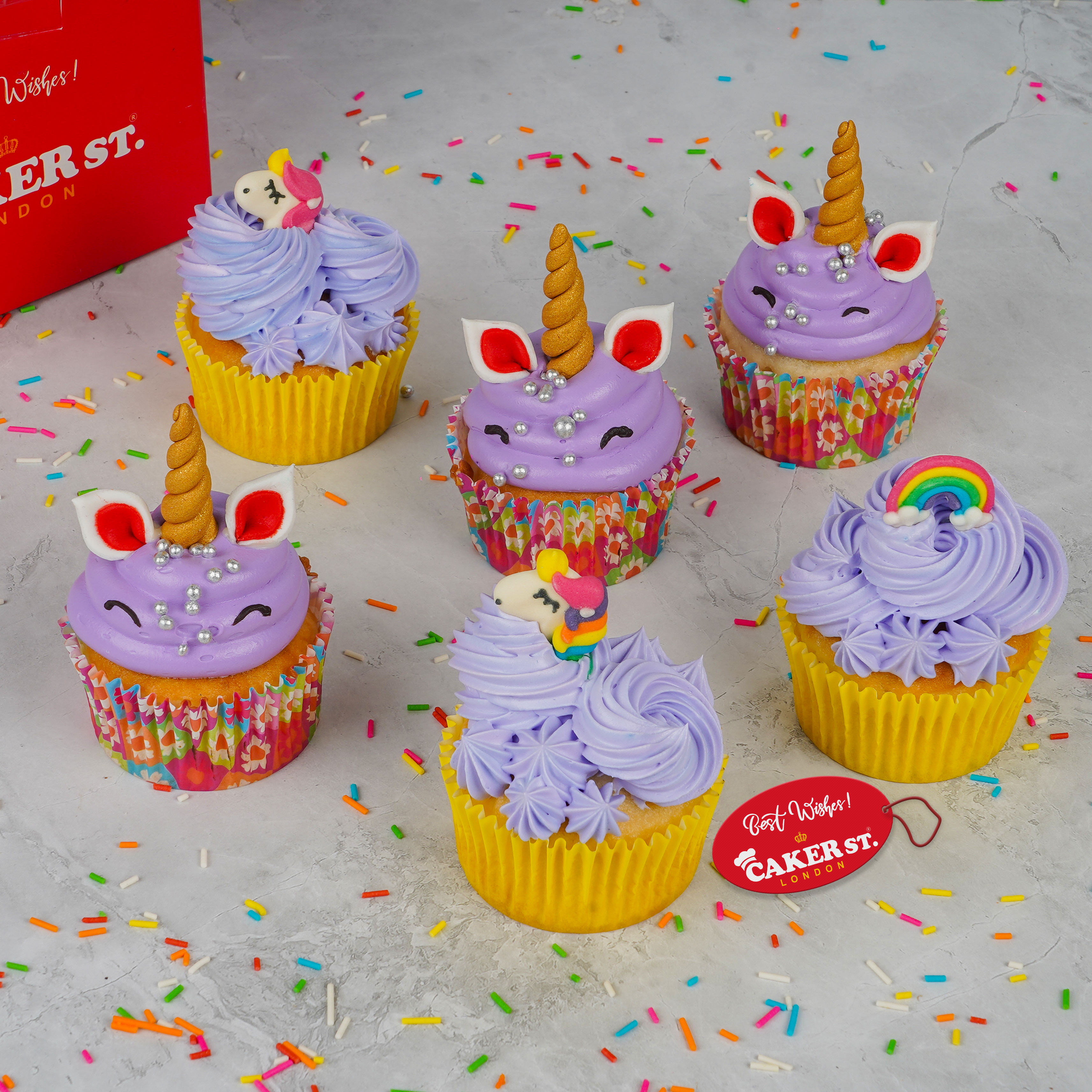 Lavender Unicorn Delights Cupcakes