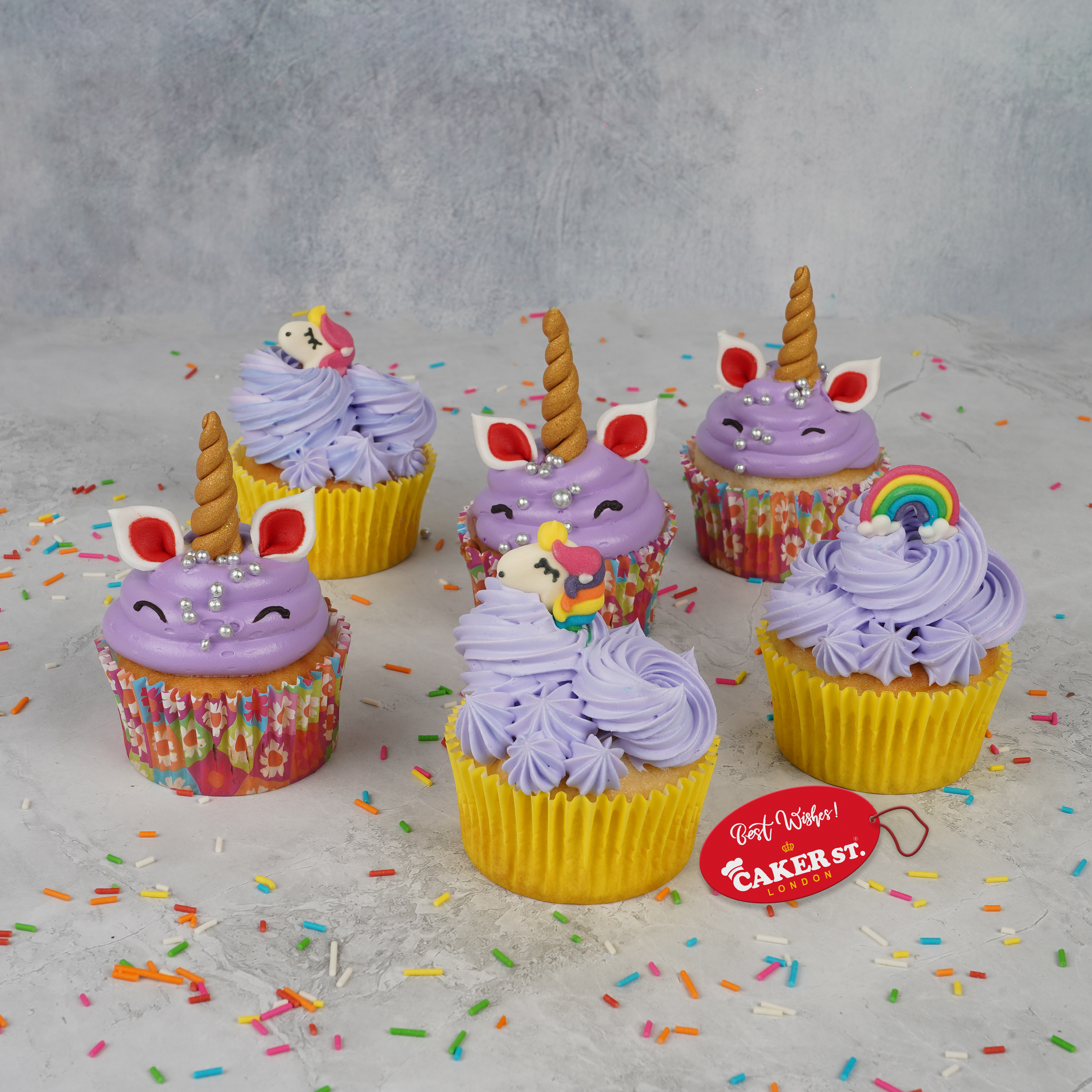 Lavender Unicorn Delights Cupcakes