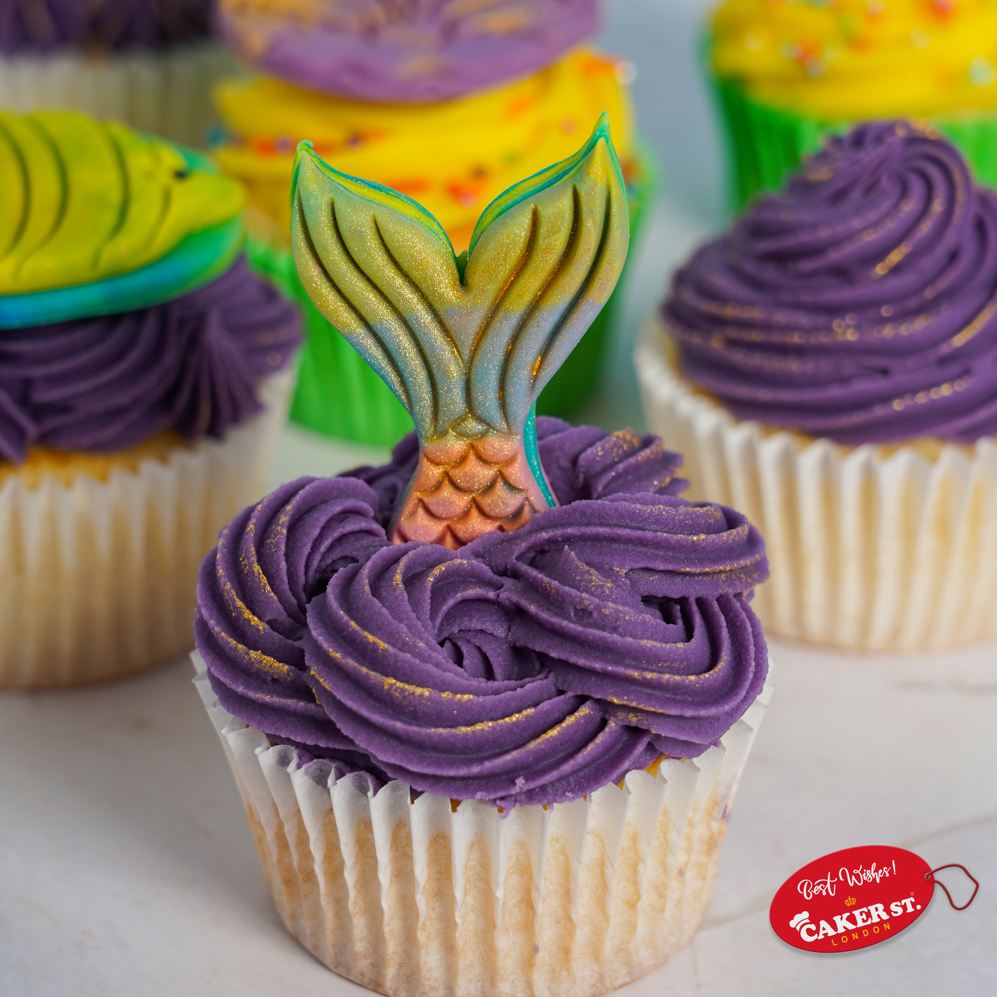 Little Mermaid Fantasy Cupcakes