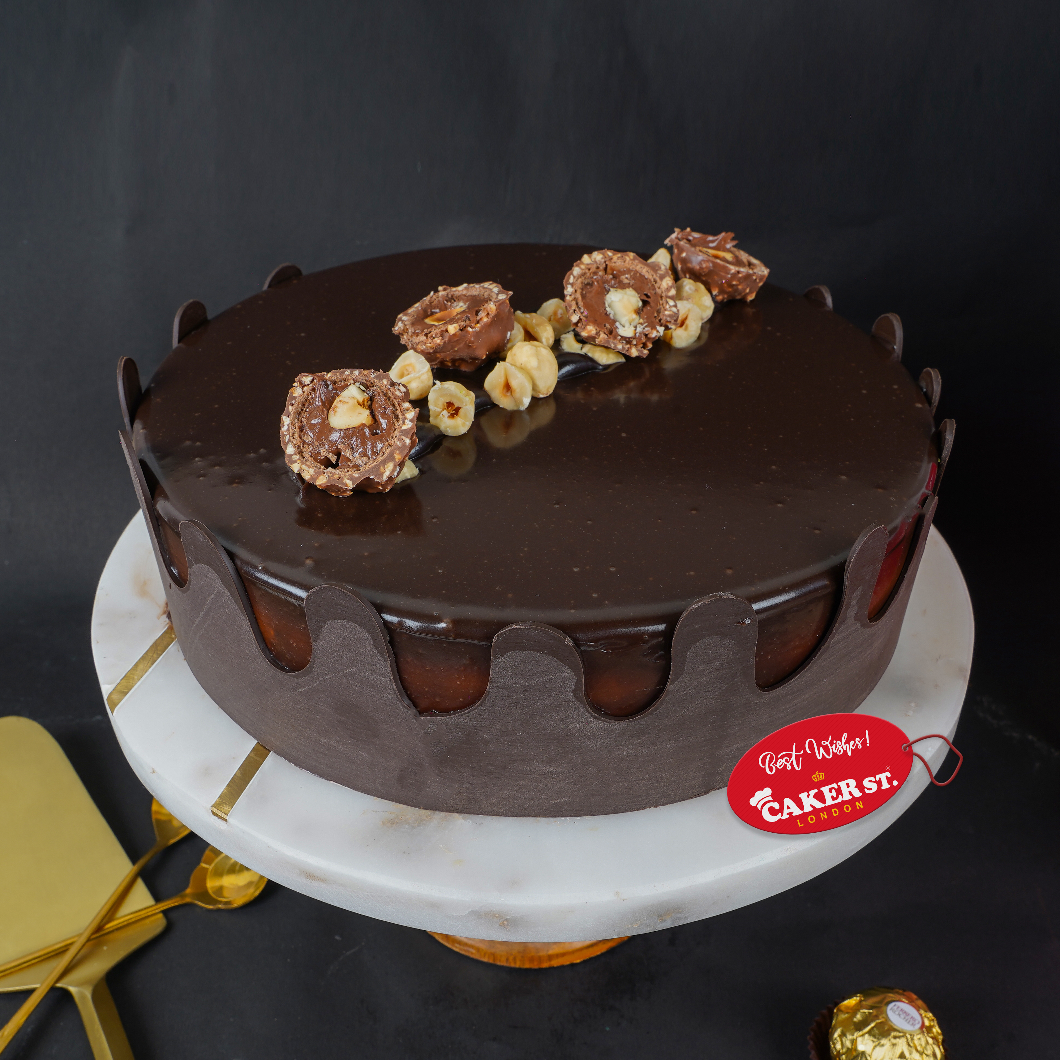 Luxurious Ferrero Hazelnut Cake