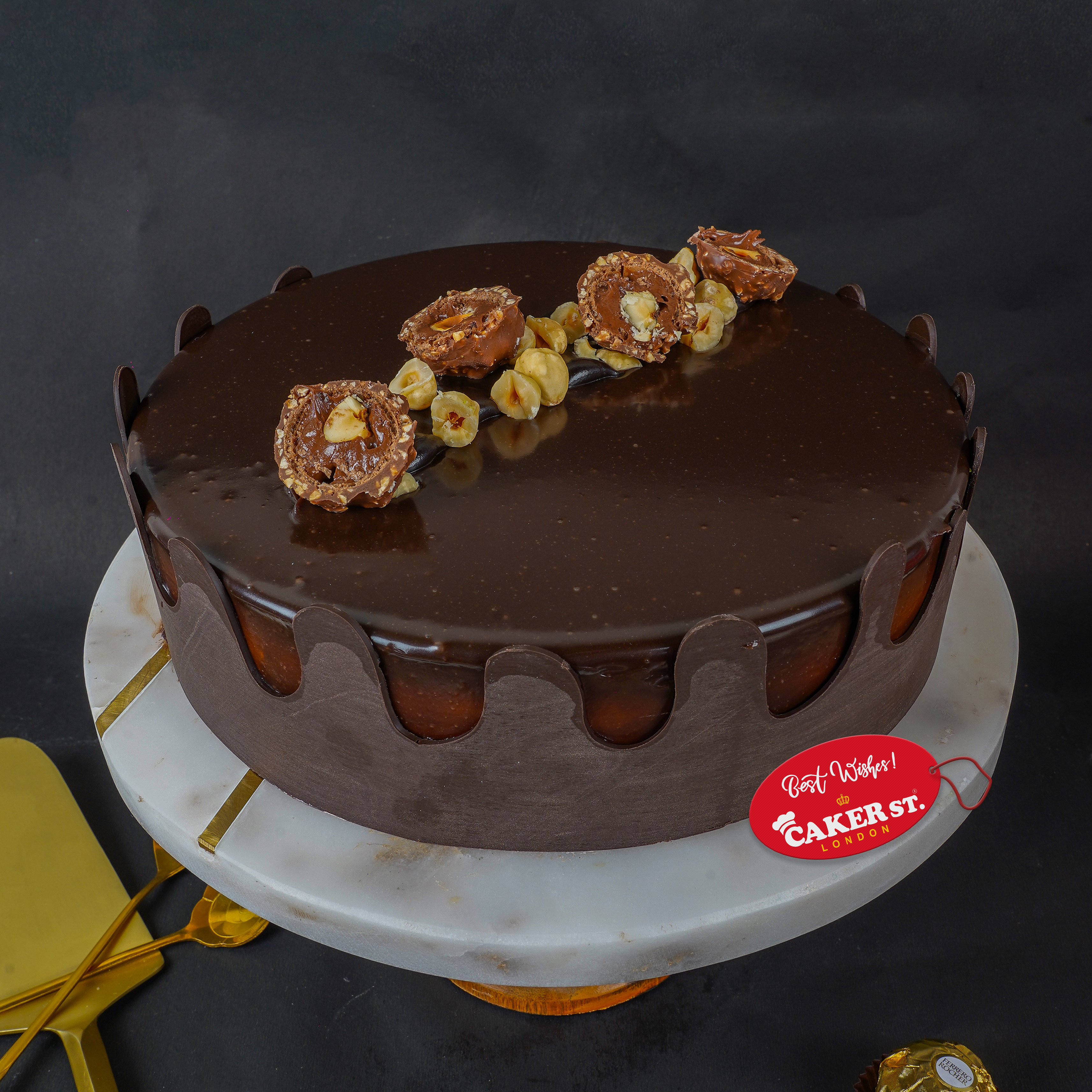 Luxurious Ferrero Hazelnut Cake