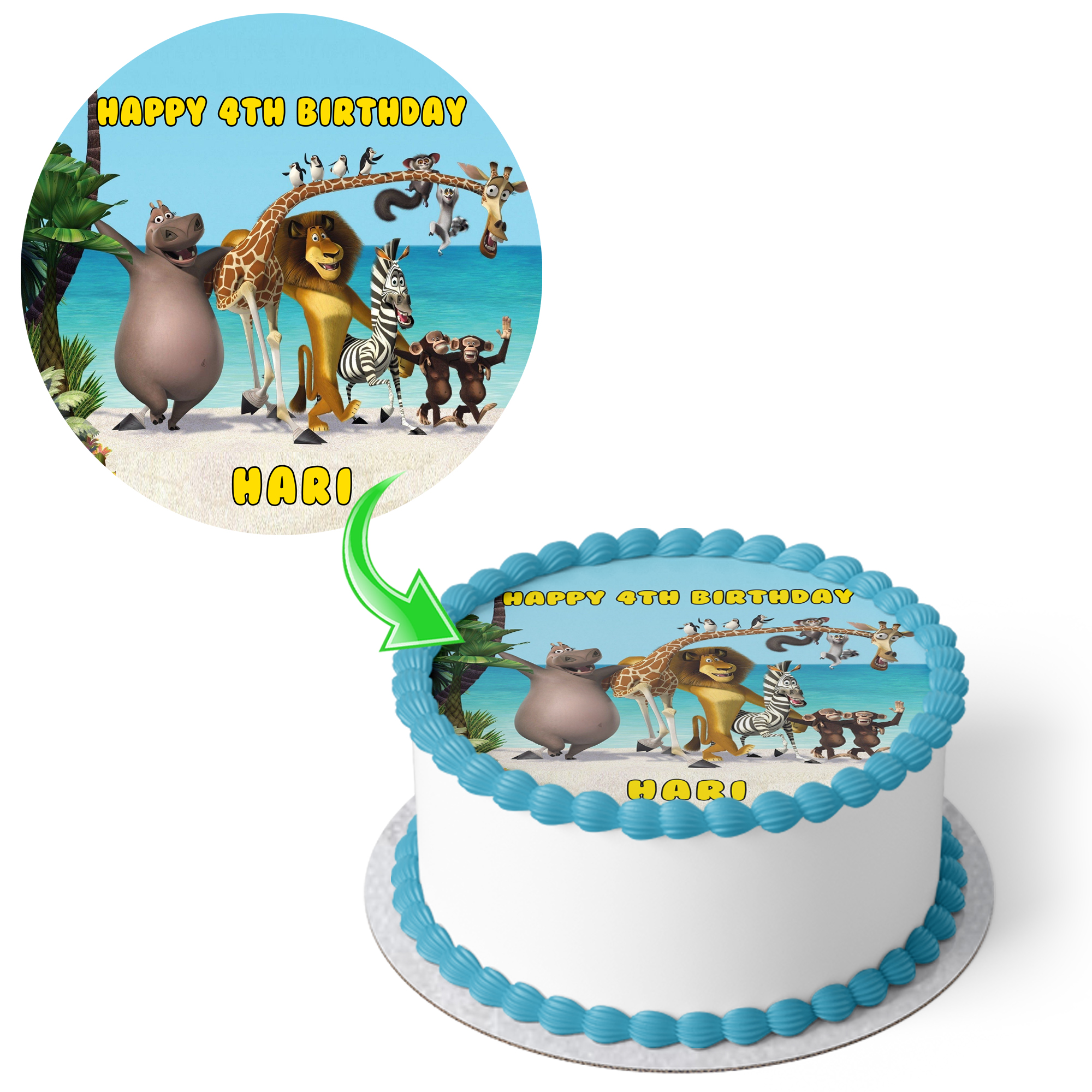 Madagascar Cake for Kids