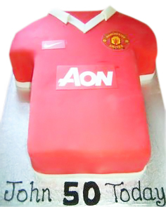 Manchester United Football Birthday Cake