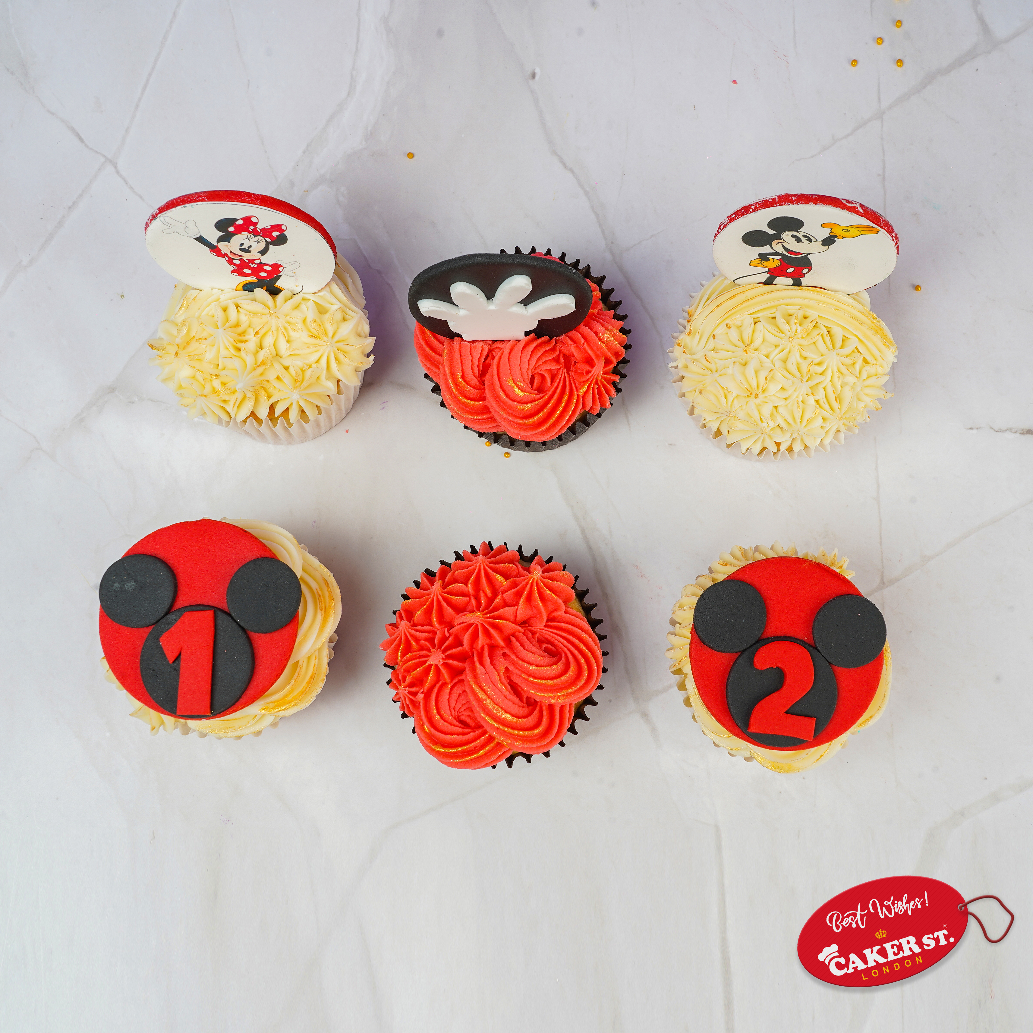 Mickey Mouse Mania Cupcake