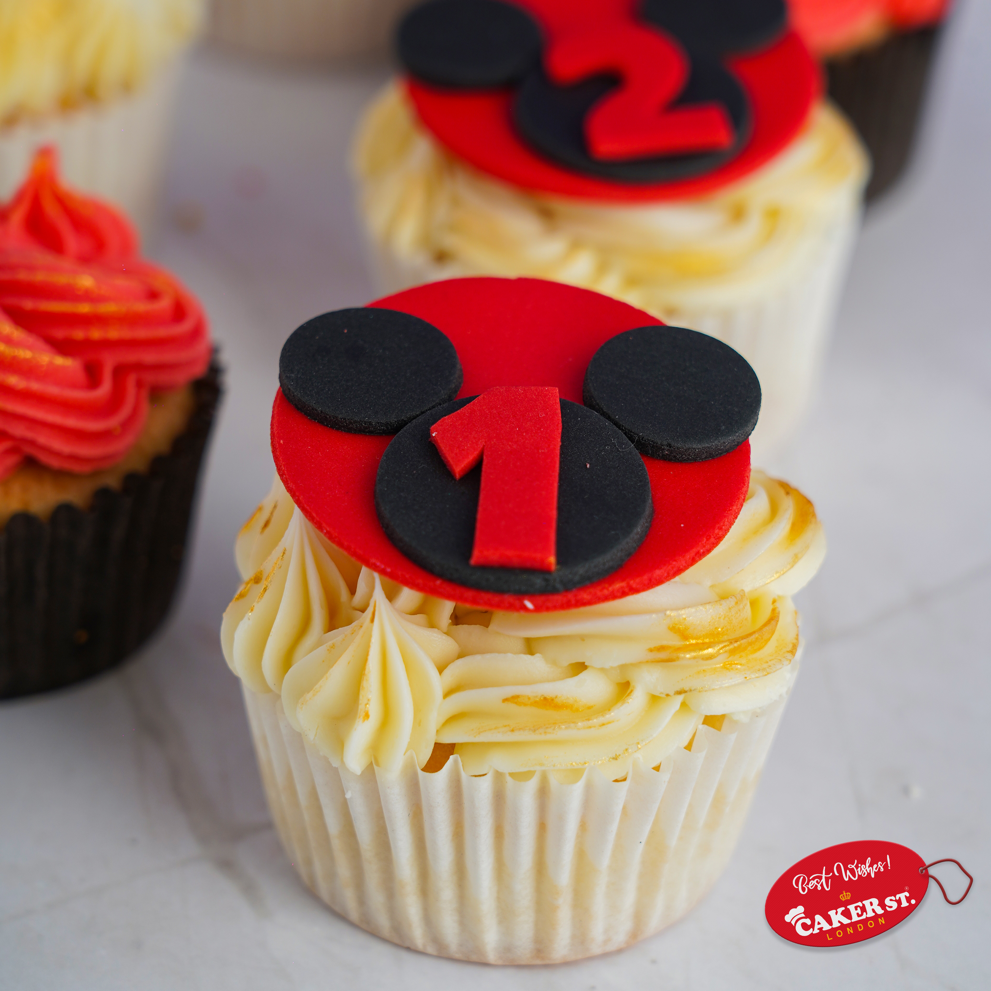 Mickey Mouse Mania Cupcake