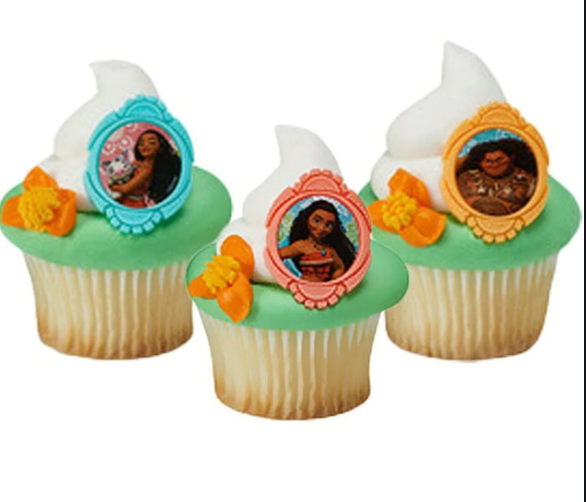 Moana Theme Cupcakes