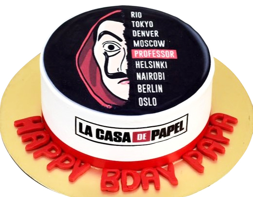 Money Heist Birthday Cake