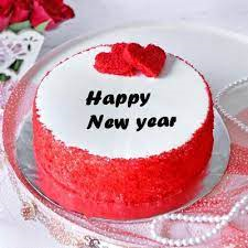 New Year Fresh Cream Cake