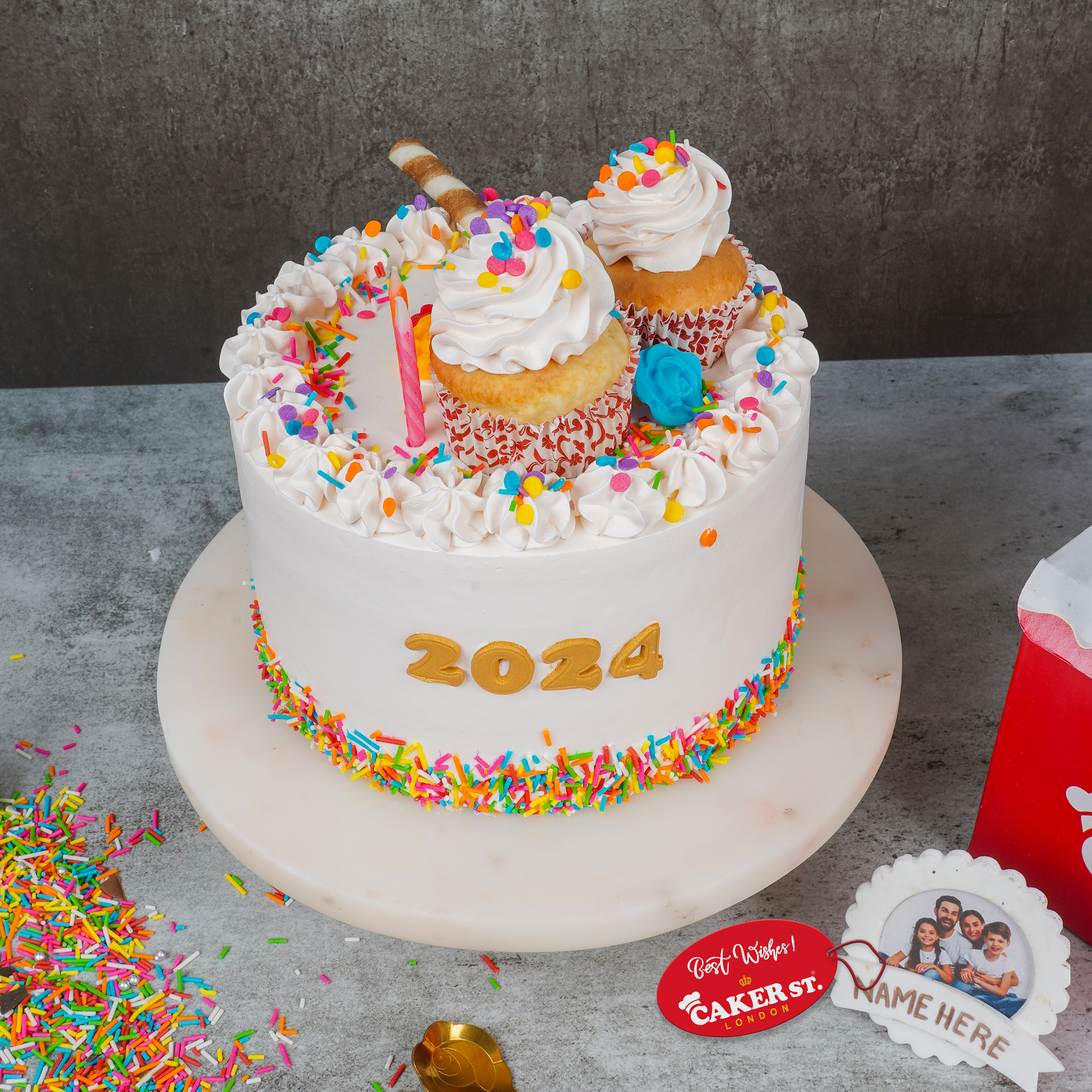 New Year’s Eve Extravaganza Cake