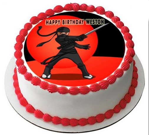 Ninja Birthday Cake