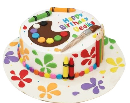 Painter Theme Cake 