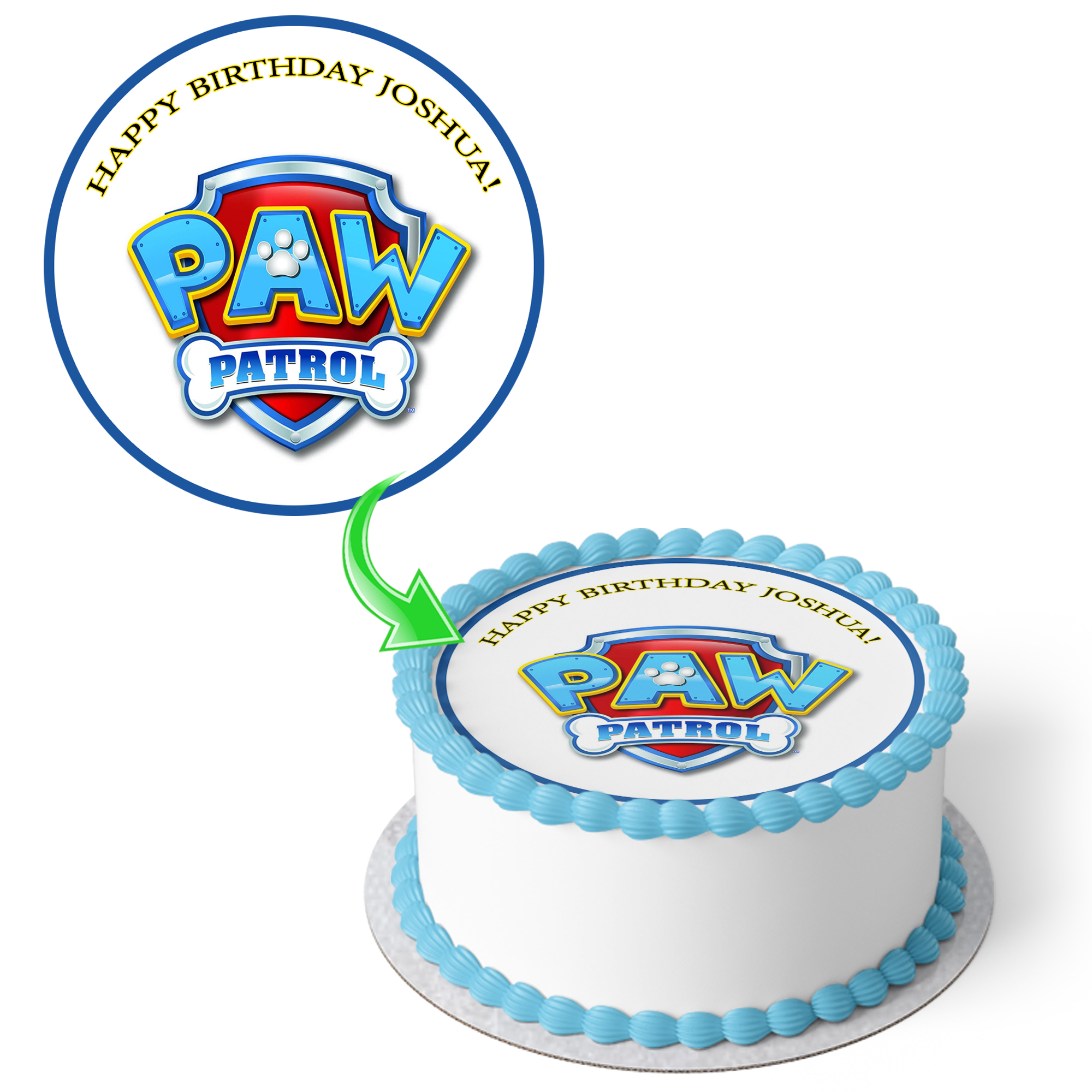 Paw Patrol Photo Cake